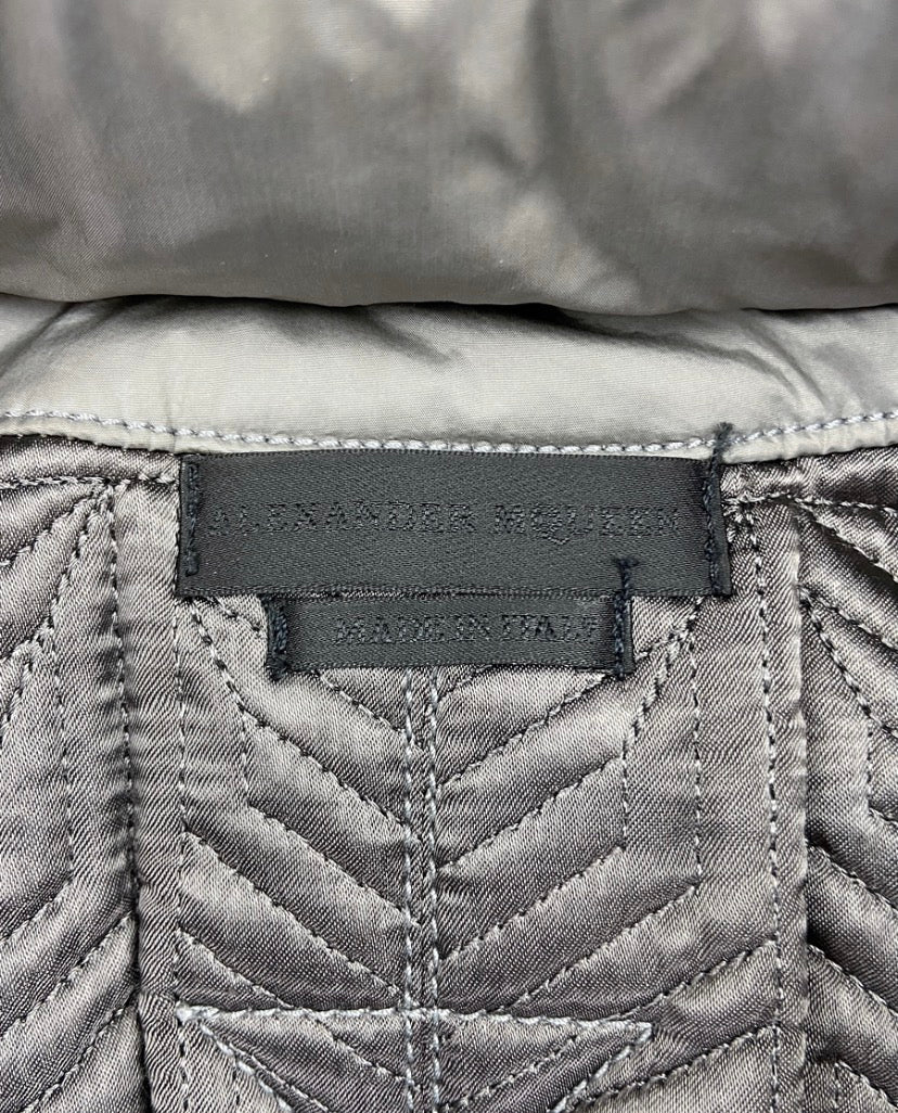 FW07 Alexander McQueen Hooded Mask Down-Fill Cargo Jacket