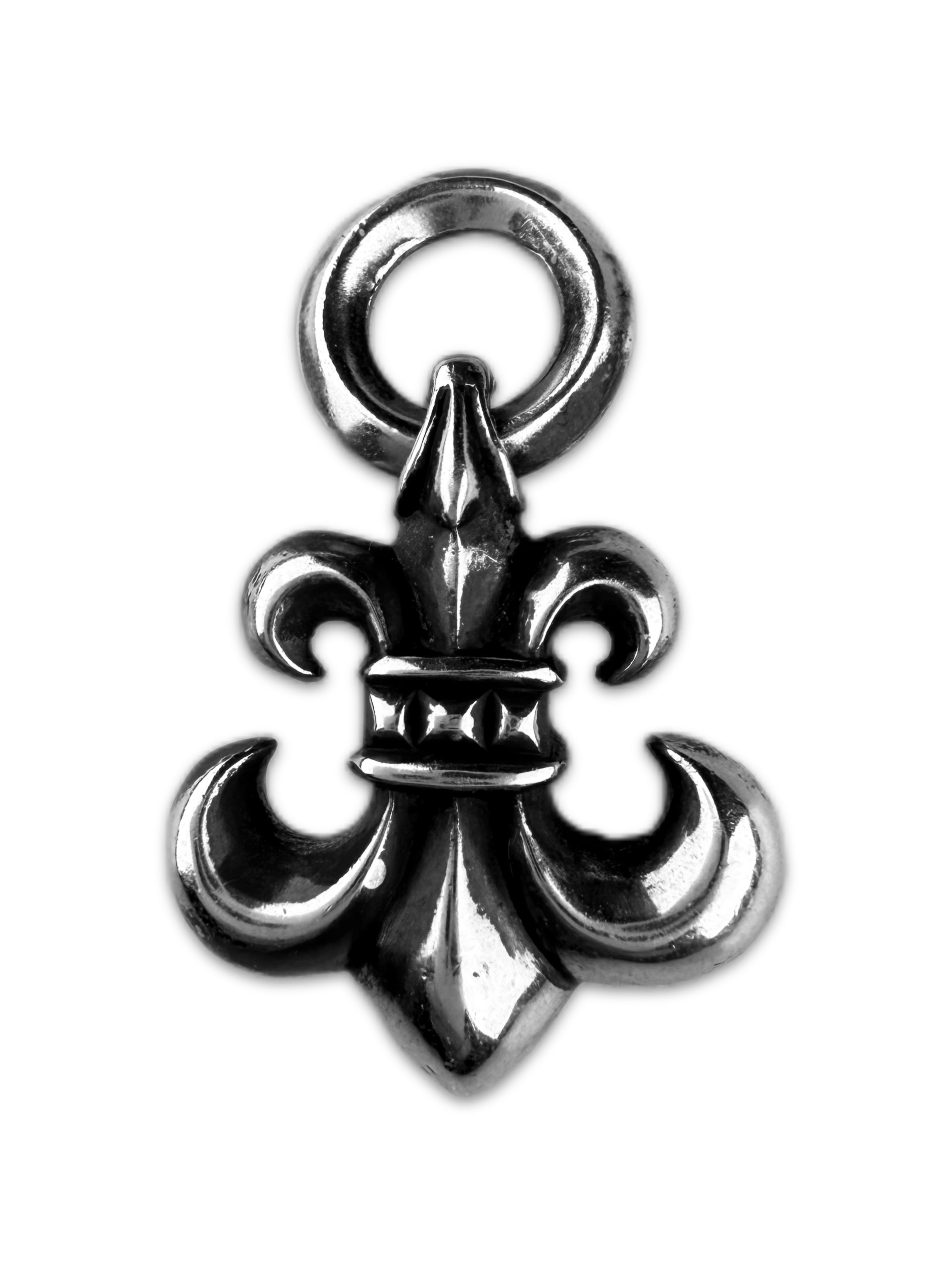 Chrome Hearts ‘Fleur de Lis’ .925 Silver Bail Charm Pendant