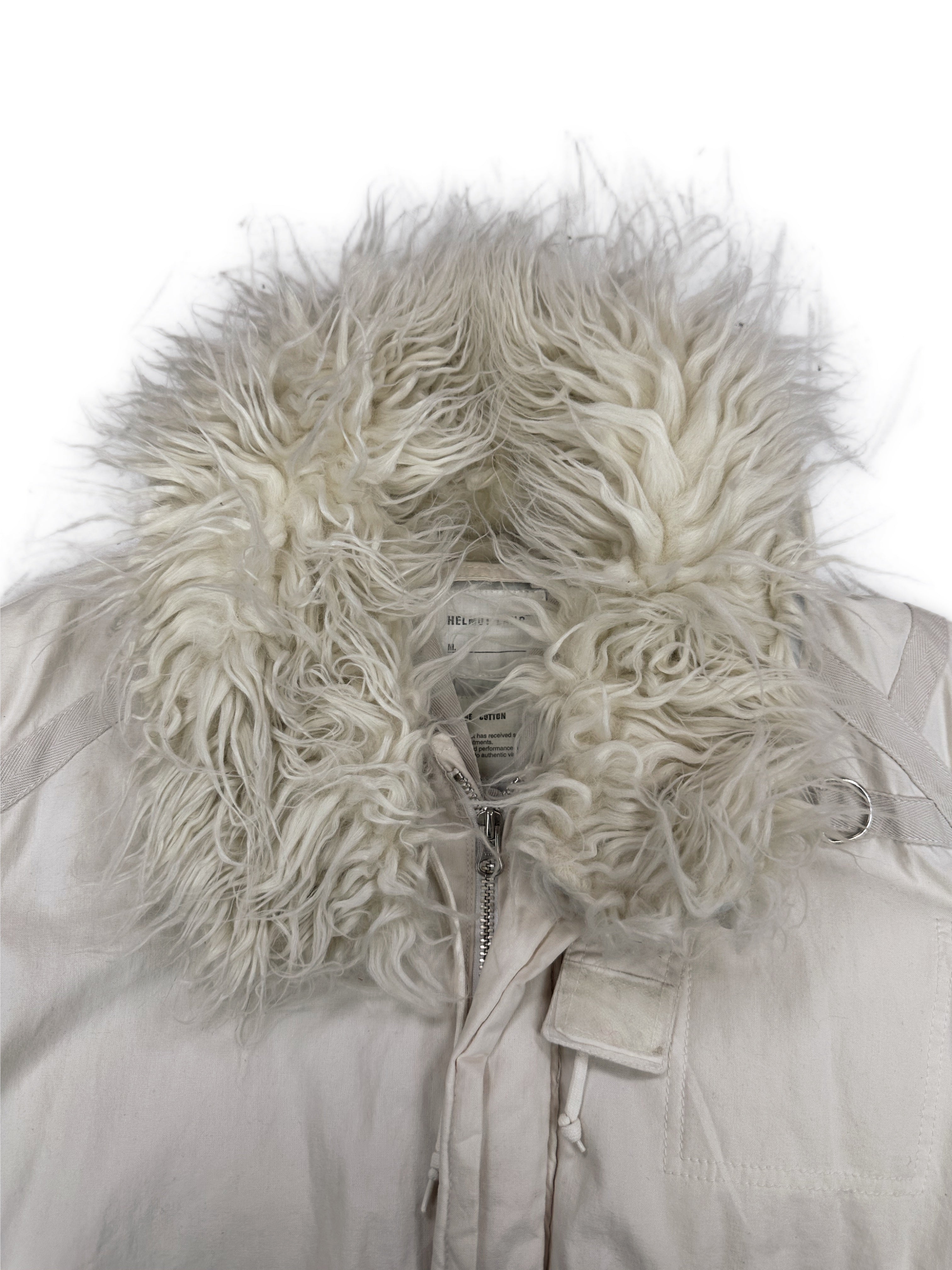 AW99 Helmut Lang ‘Astro’ Fur Multi-zip Parachute Biker Jacket