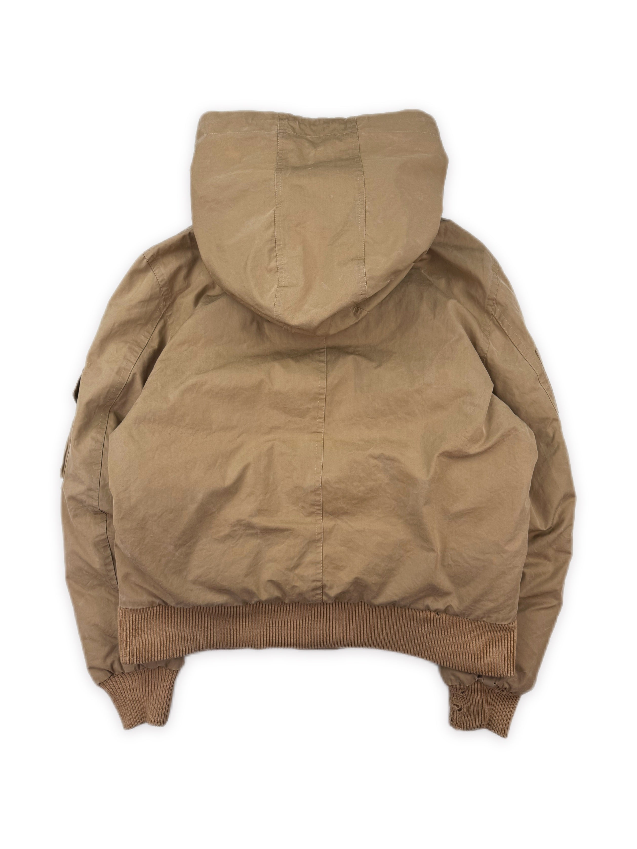 AW05 Raf Simons SAMPLE ‘History of My World’ Beige Puffer Jacket