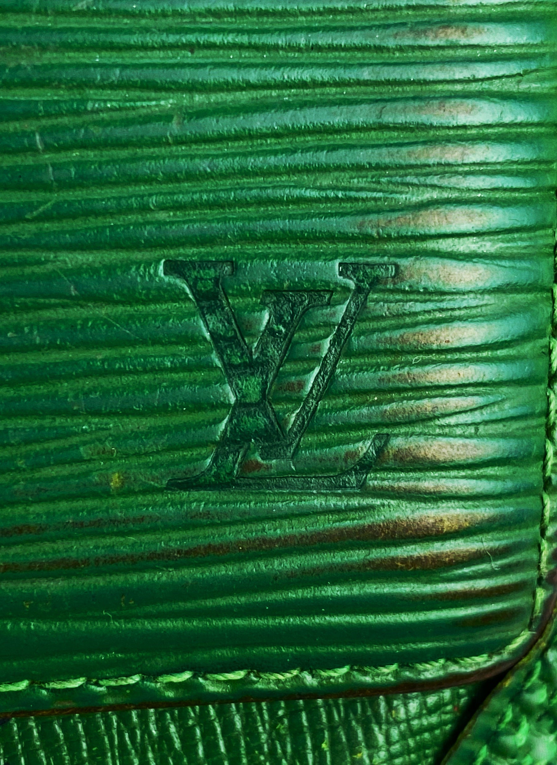 Louis Vuitton Pine Green Embossed Bifold Wallet
