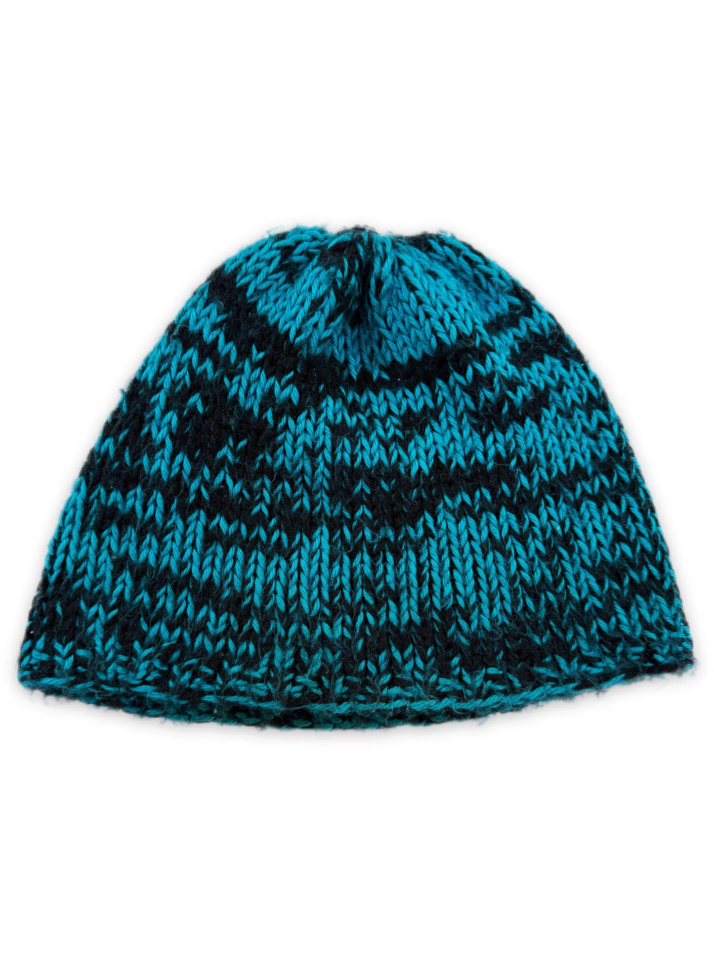 Chrome Hearts Triple Cross Patch Blue Gradient .925 Silver Knit Beanie