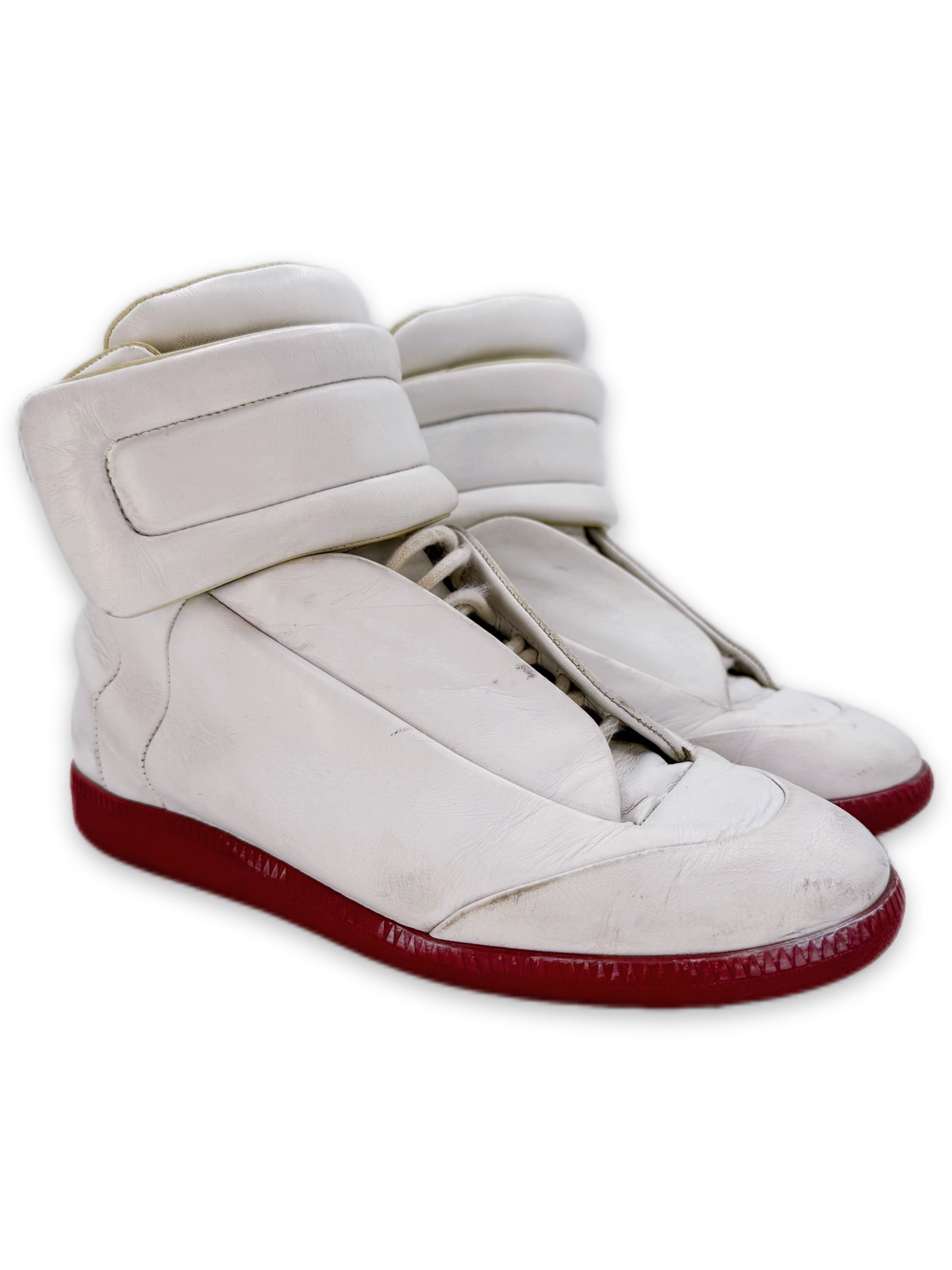 Maison Margiela ‘Future’ Hi-top Leather Red Sole Sneakers