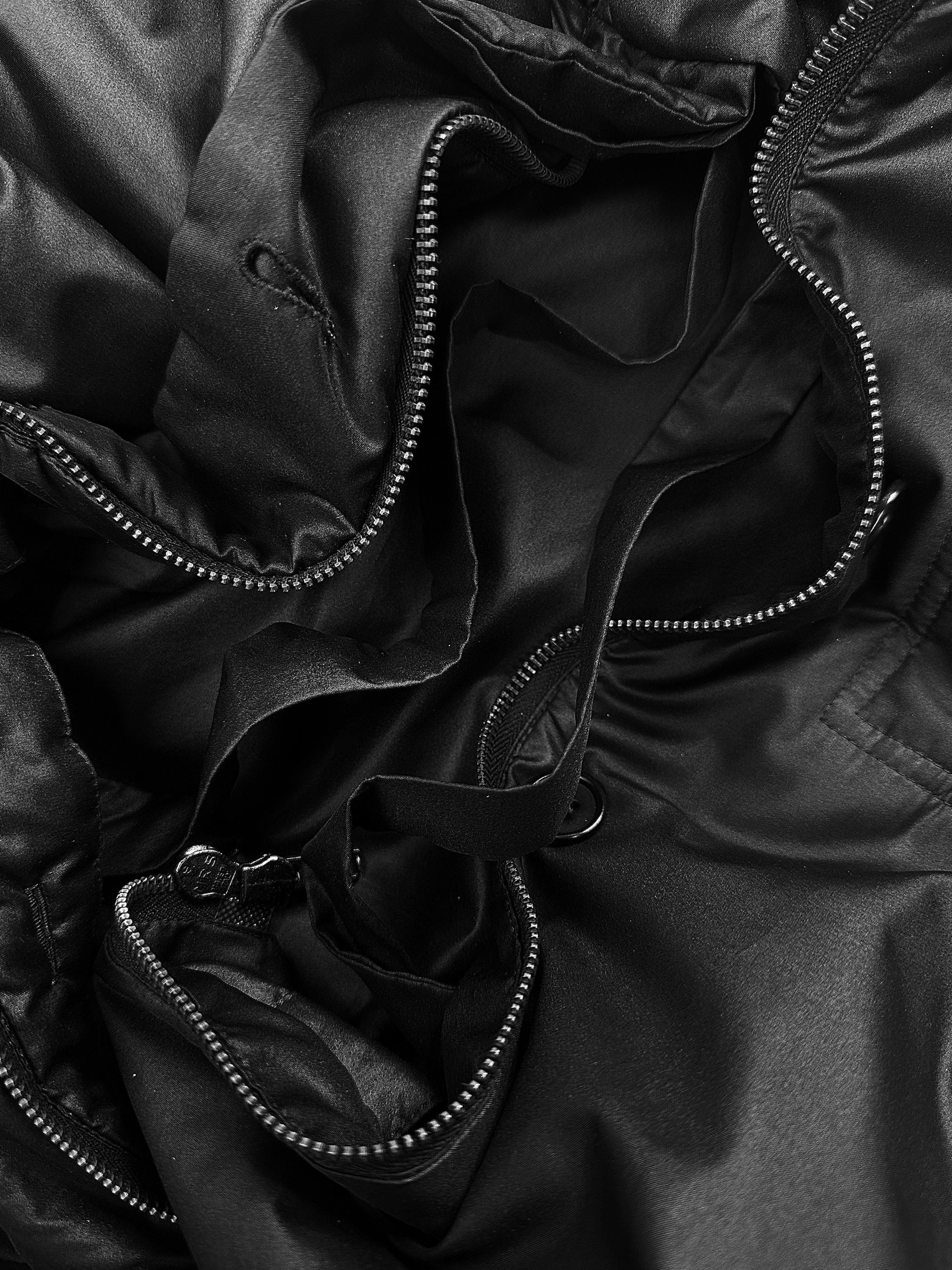 AW99 Helmut Lang ‘Astro’ Moto Black Nylon Biker Jacket