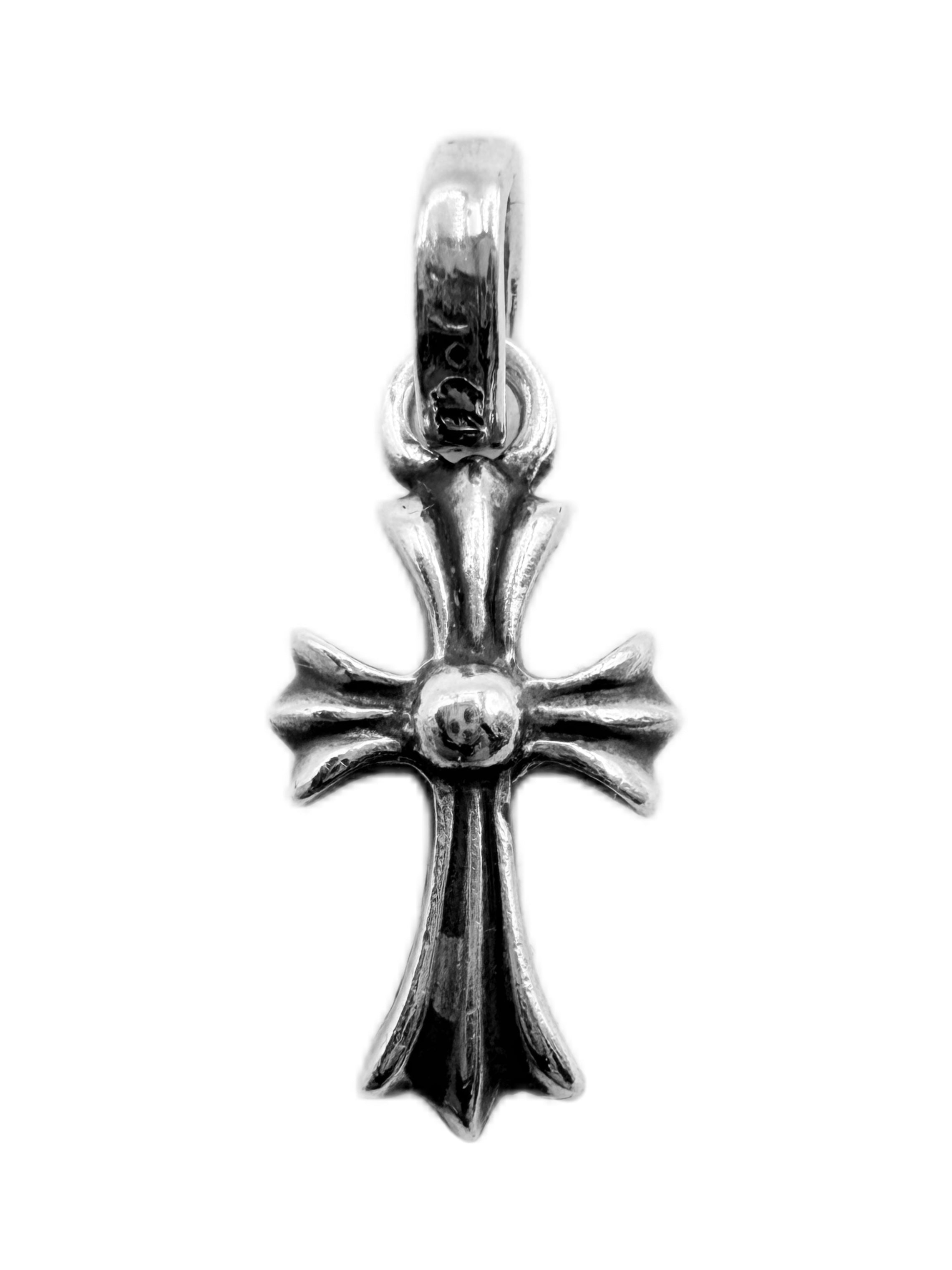 Chrome Hearts Diamond Factory Set Baby Fat Mini Cross Pendant