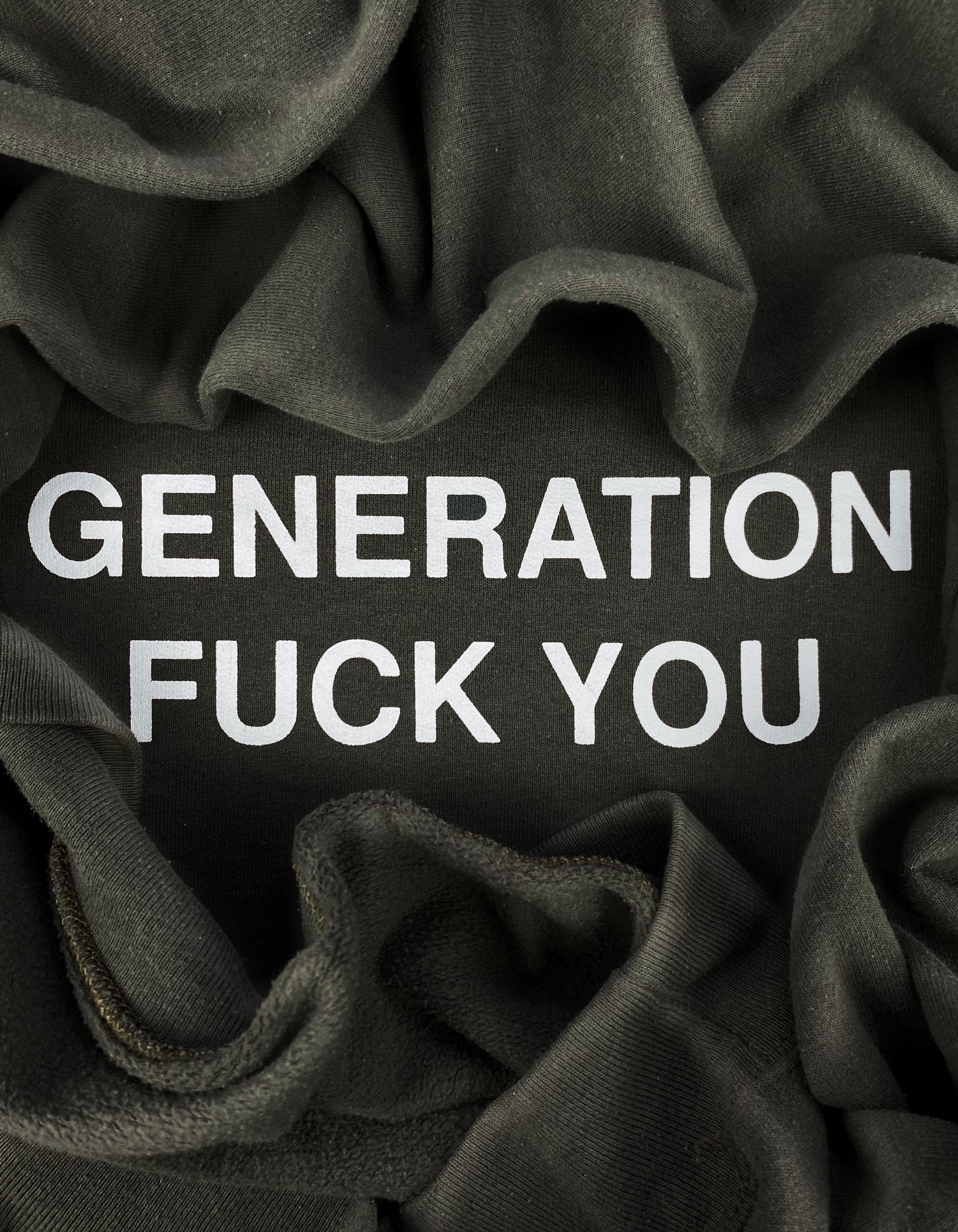 SS02 UNDERCOVER 'GENERATION FUCK YOU' SLOGAN CREWNECK | ArchiveThreads