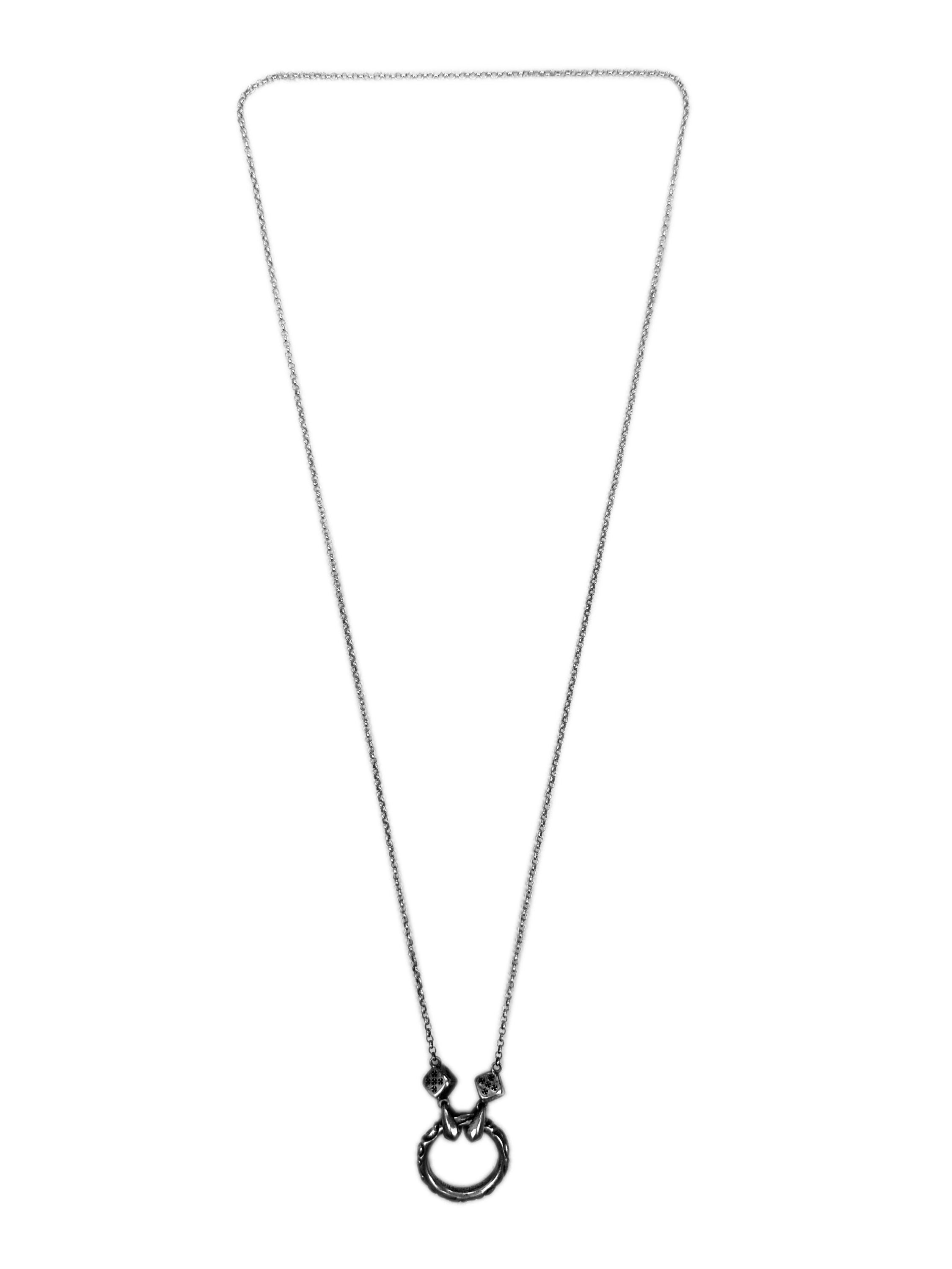 2024 Chrome Hearts Dice ‘Eyewear Holder’ Silver Necklace