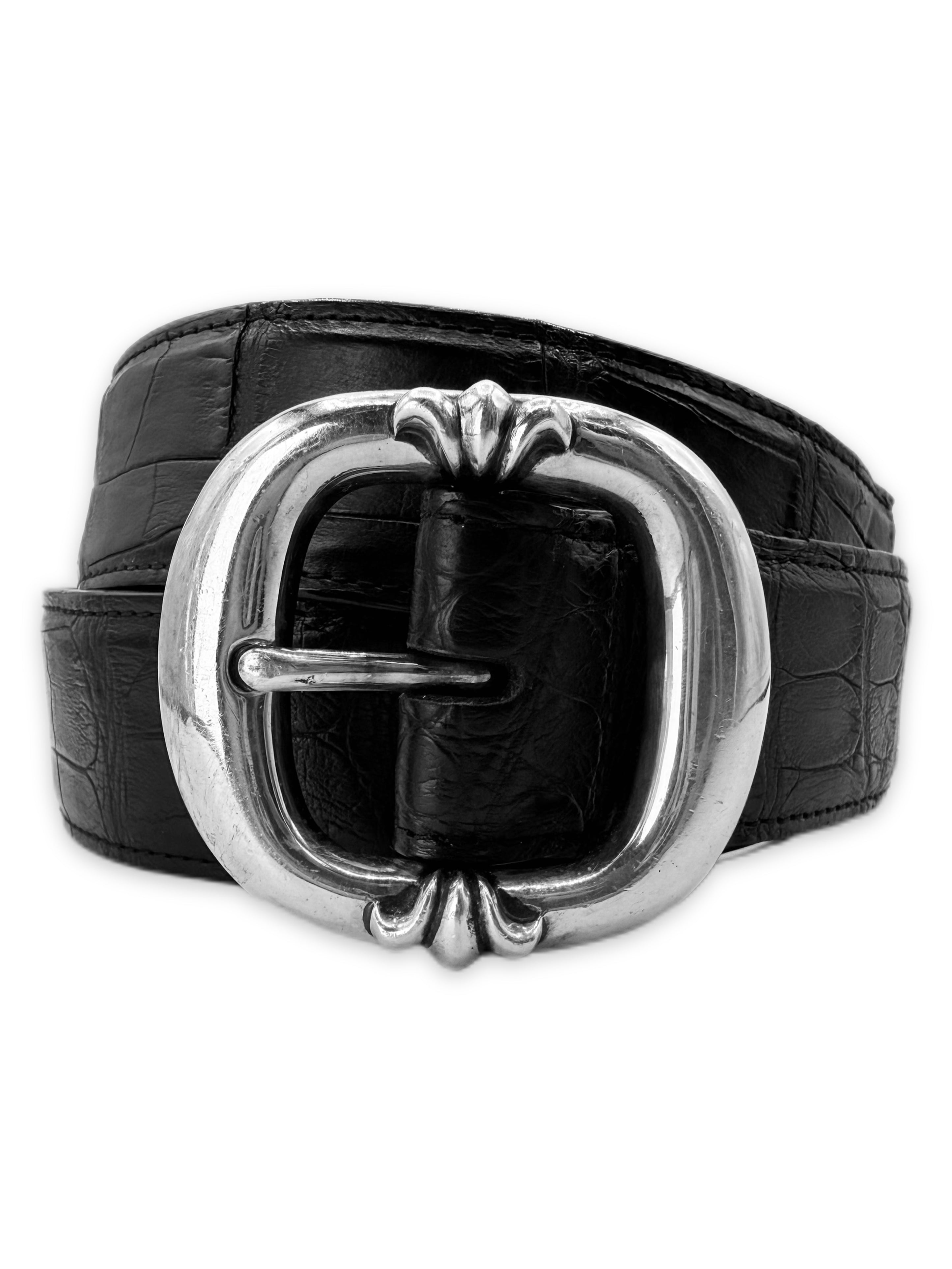 Chrome Hearts Alligator Leather ‘Gunslinger’ .925 Silver Belt