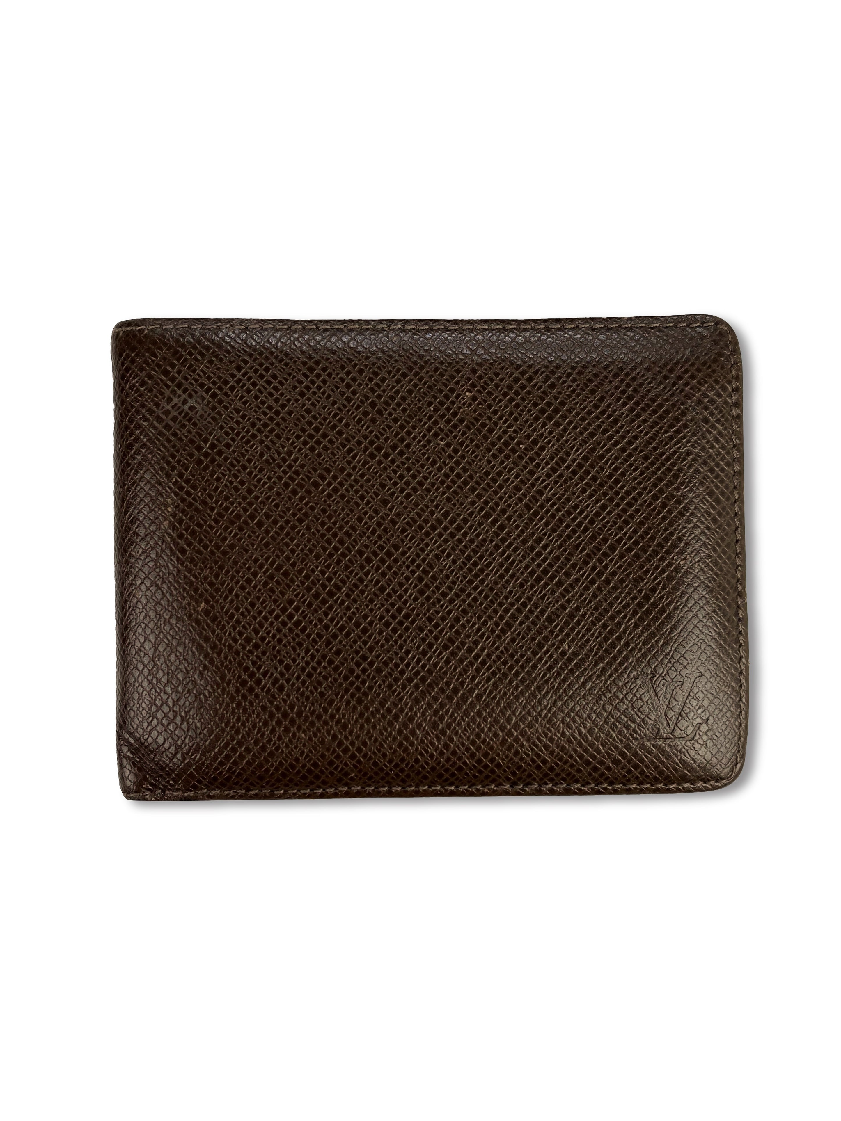 Louis Vuitton Epi Embossed Logo Brown Bifold Wallet