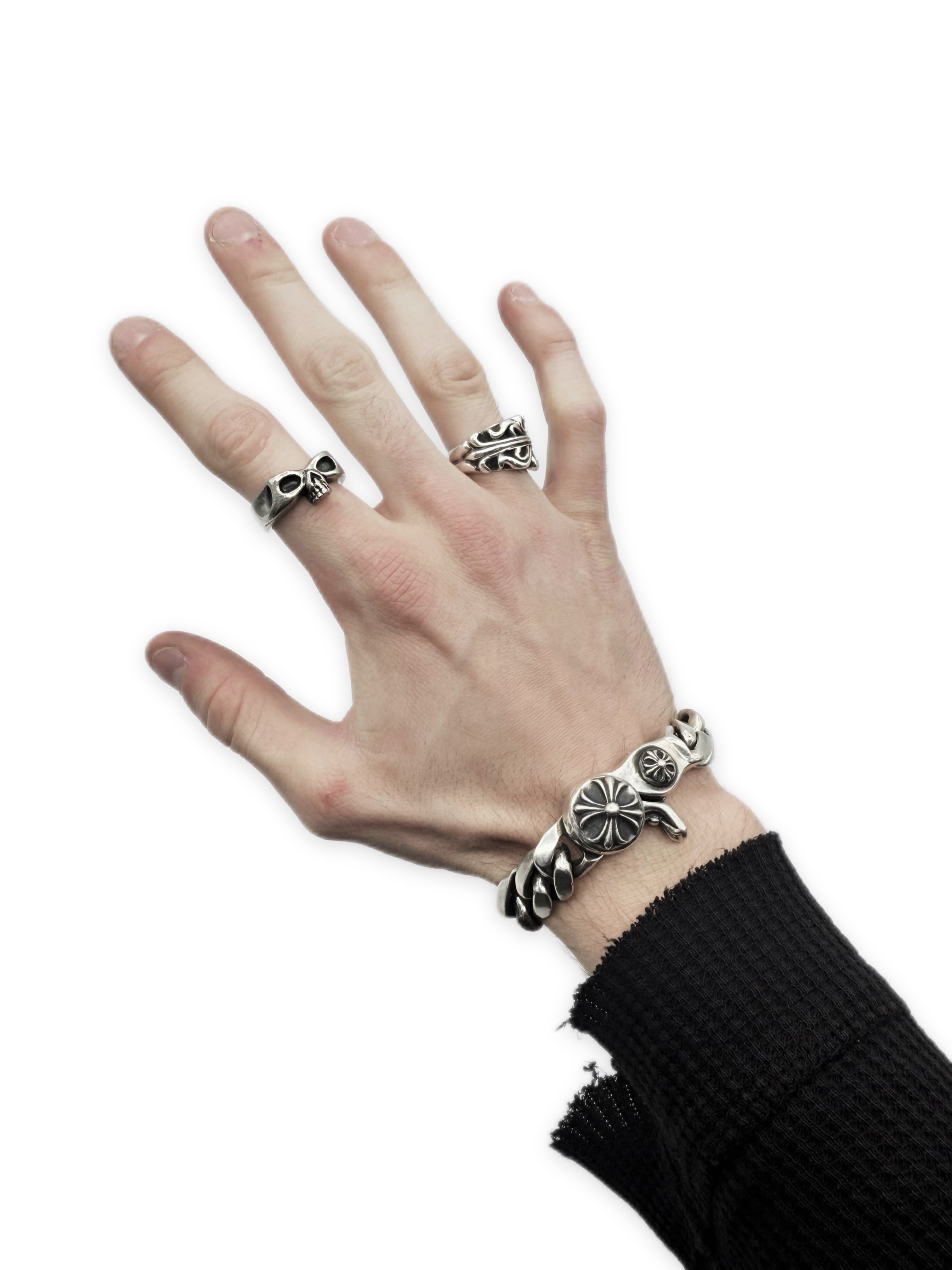 Chrome Hearts Cuban Link Plus Lobster Clasp 8 in Bracelet