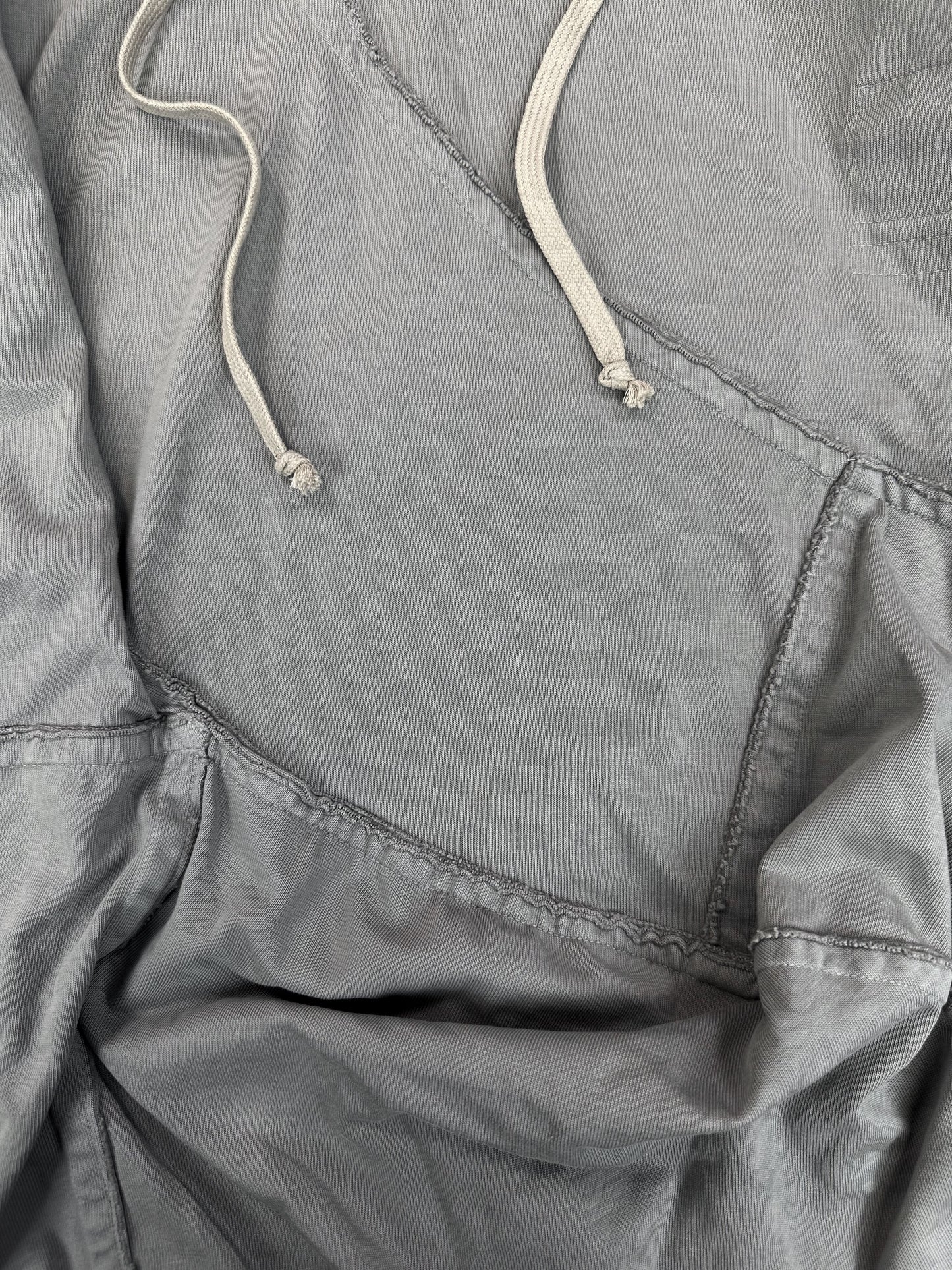 Rick Owens Reworked ‘Asymmetric’ Grey Long Hoodie