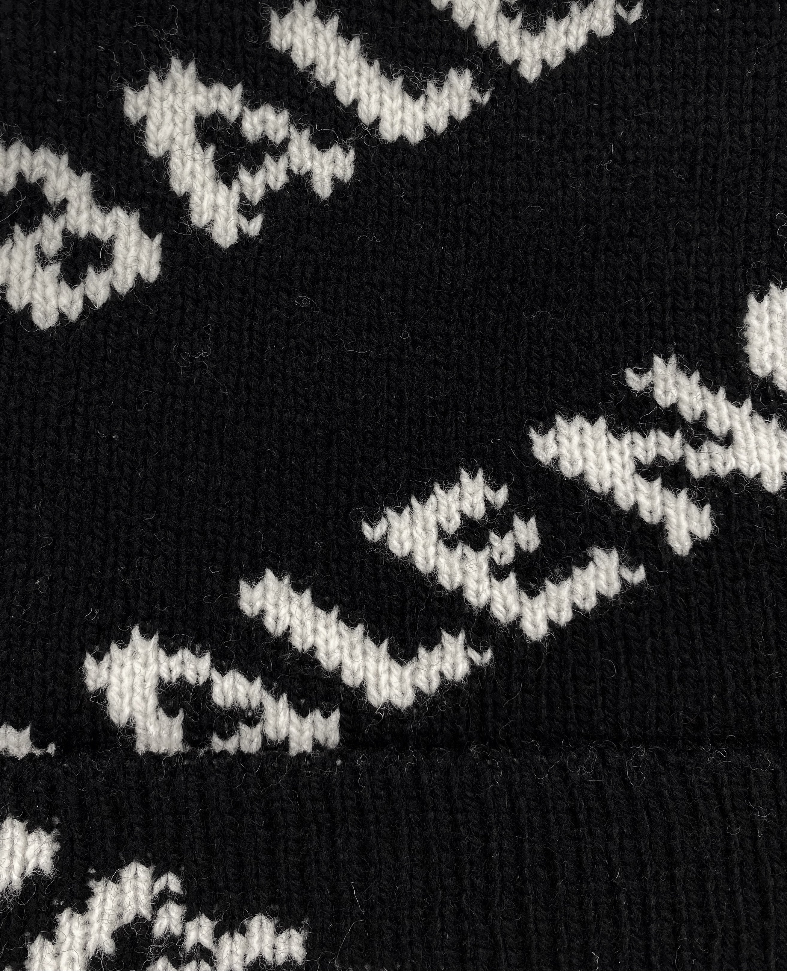 FW17 Balenciaga Monogram Wool Knit Beanie