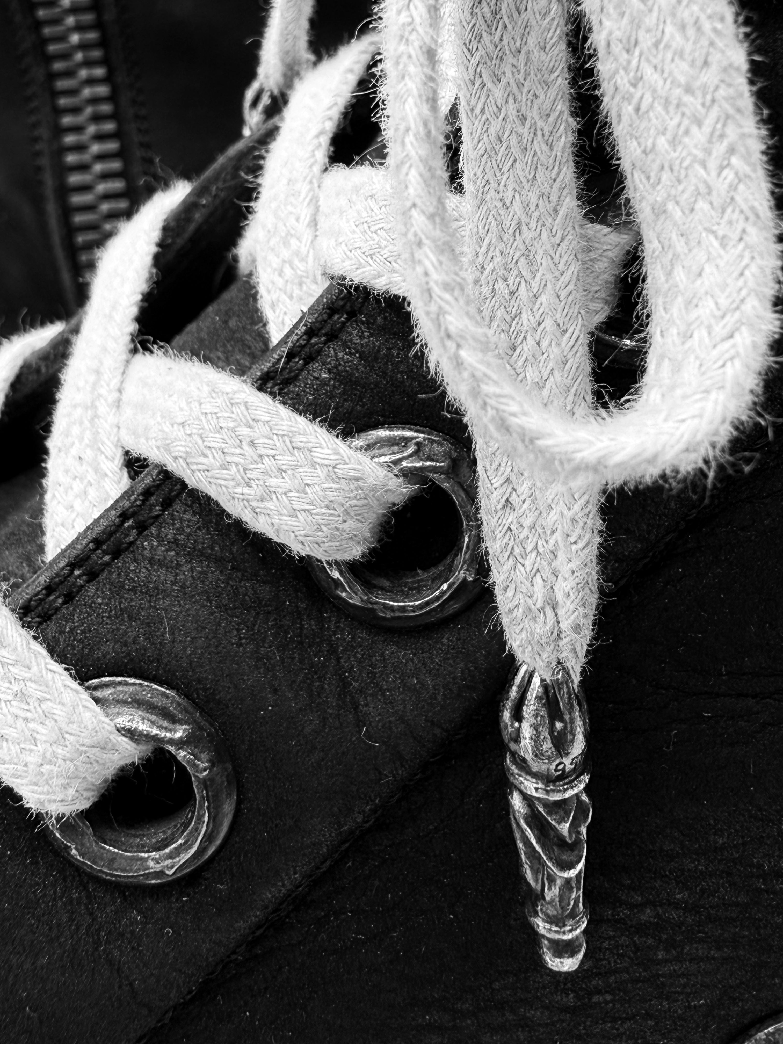 Chrome Hearts x Rick Owens Dagger Zip Black Leather Ramone Sneakers