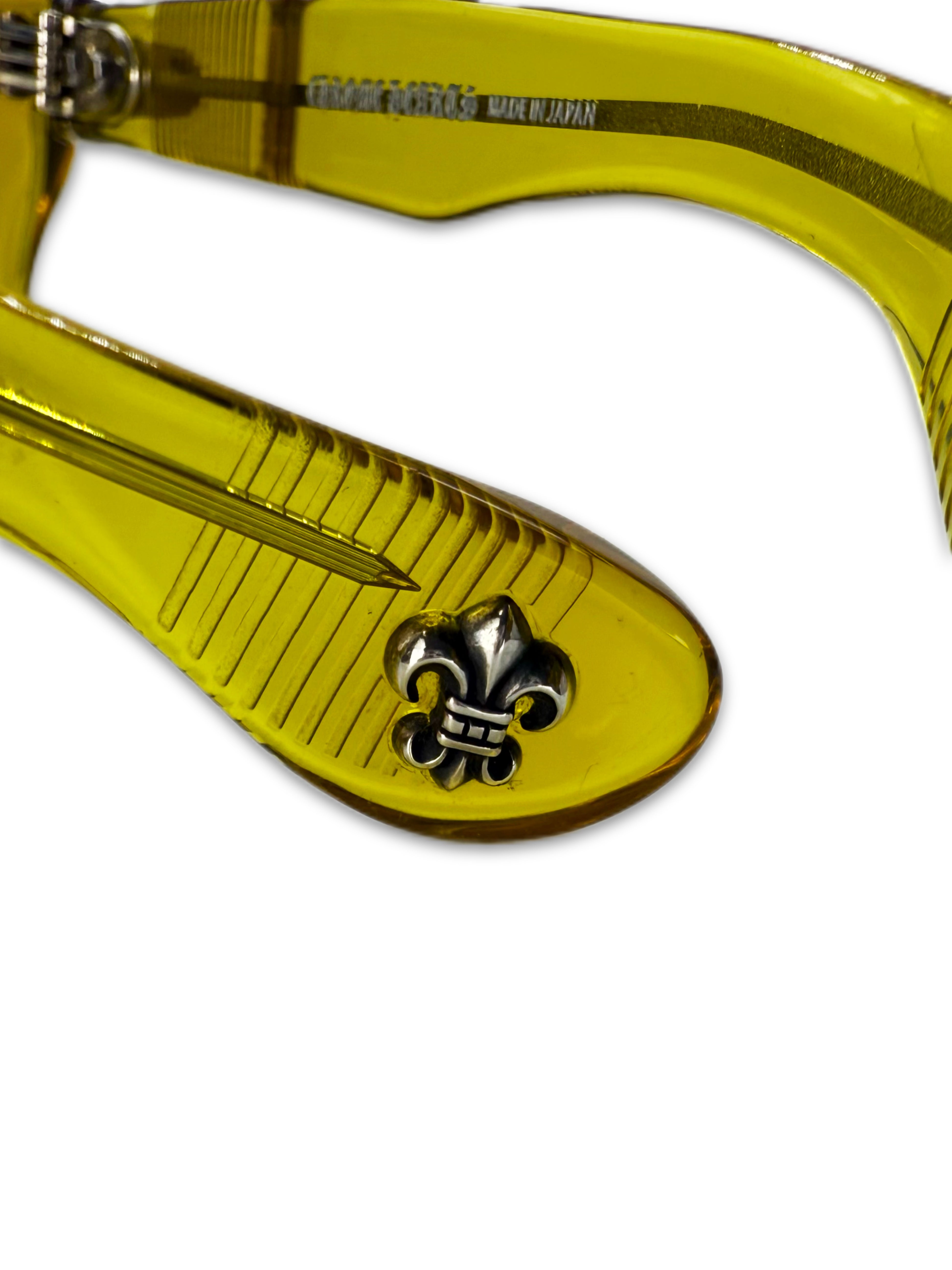Chrome Hearts ‘Steezin’ Yellow Fleur .925 Silver Sunglasses