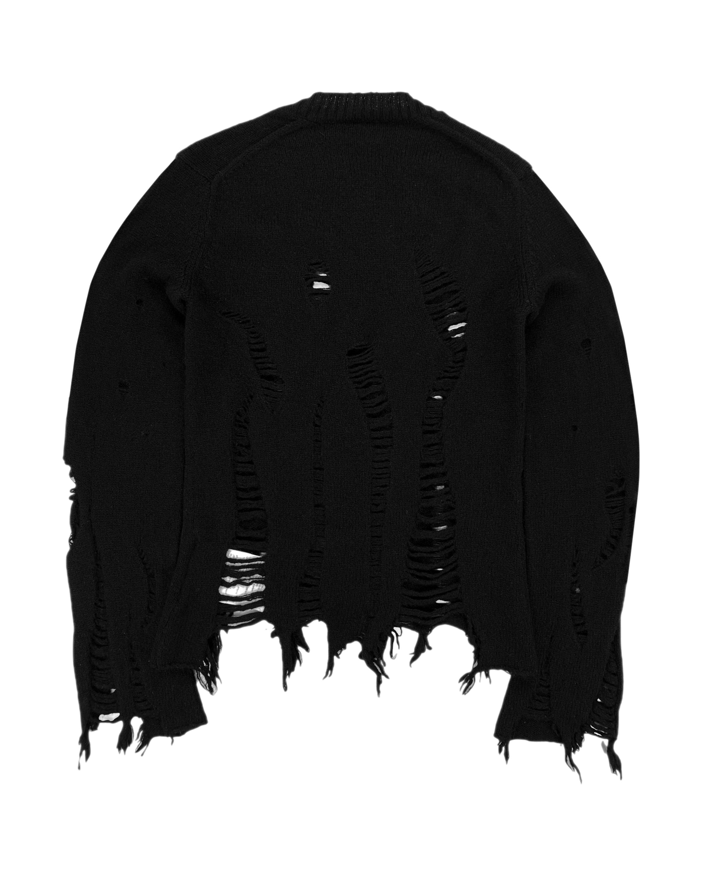 FW03 Junya Watanabe Thrashed Wool Knit Sweater