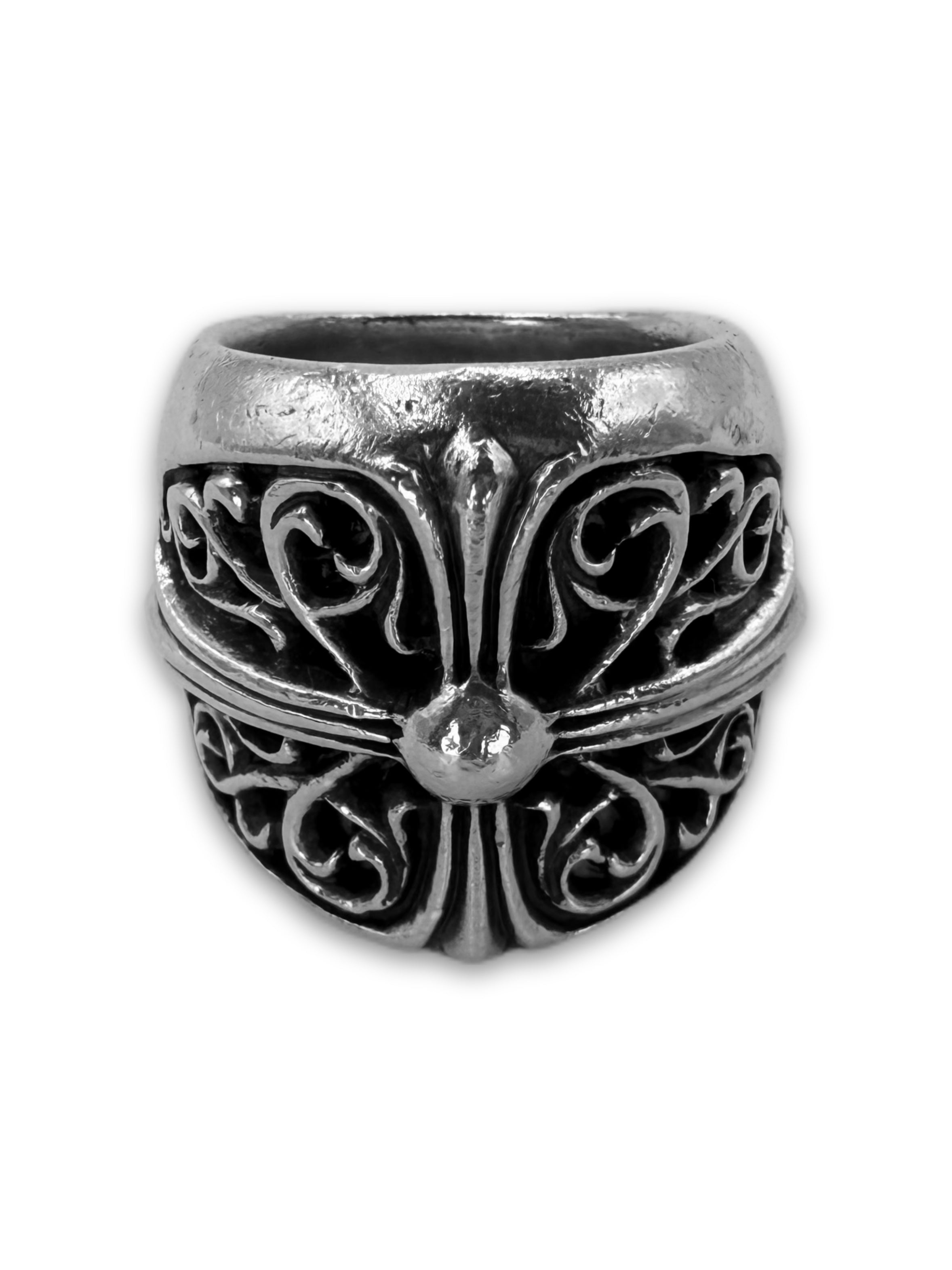 Chrome Hearts ‘Oval’ Etched .925 Silver Ring