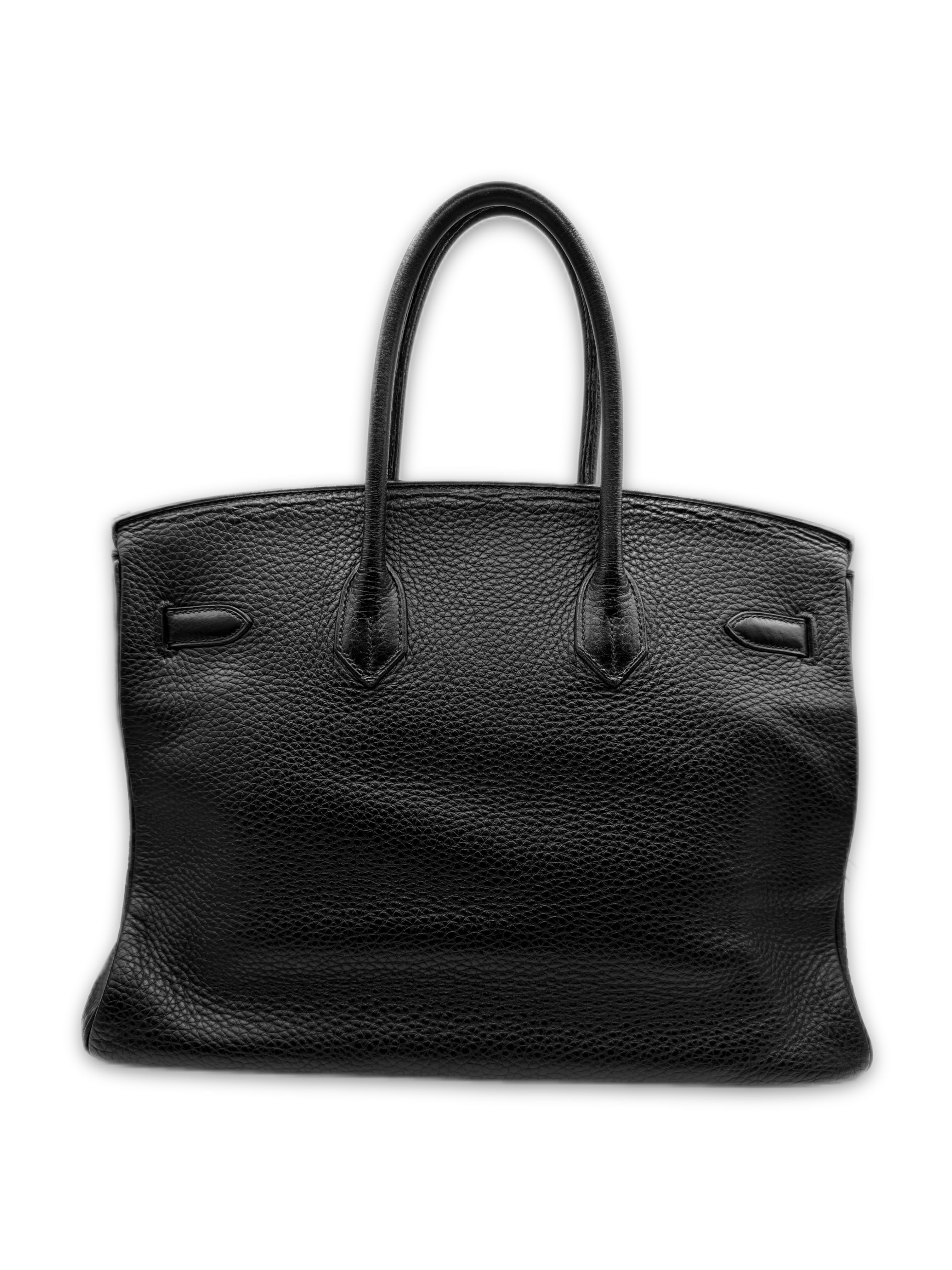 2005 Hermès Birkin 35 Noir Togo Leather Palladium Handbag