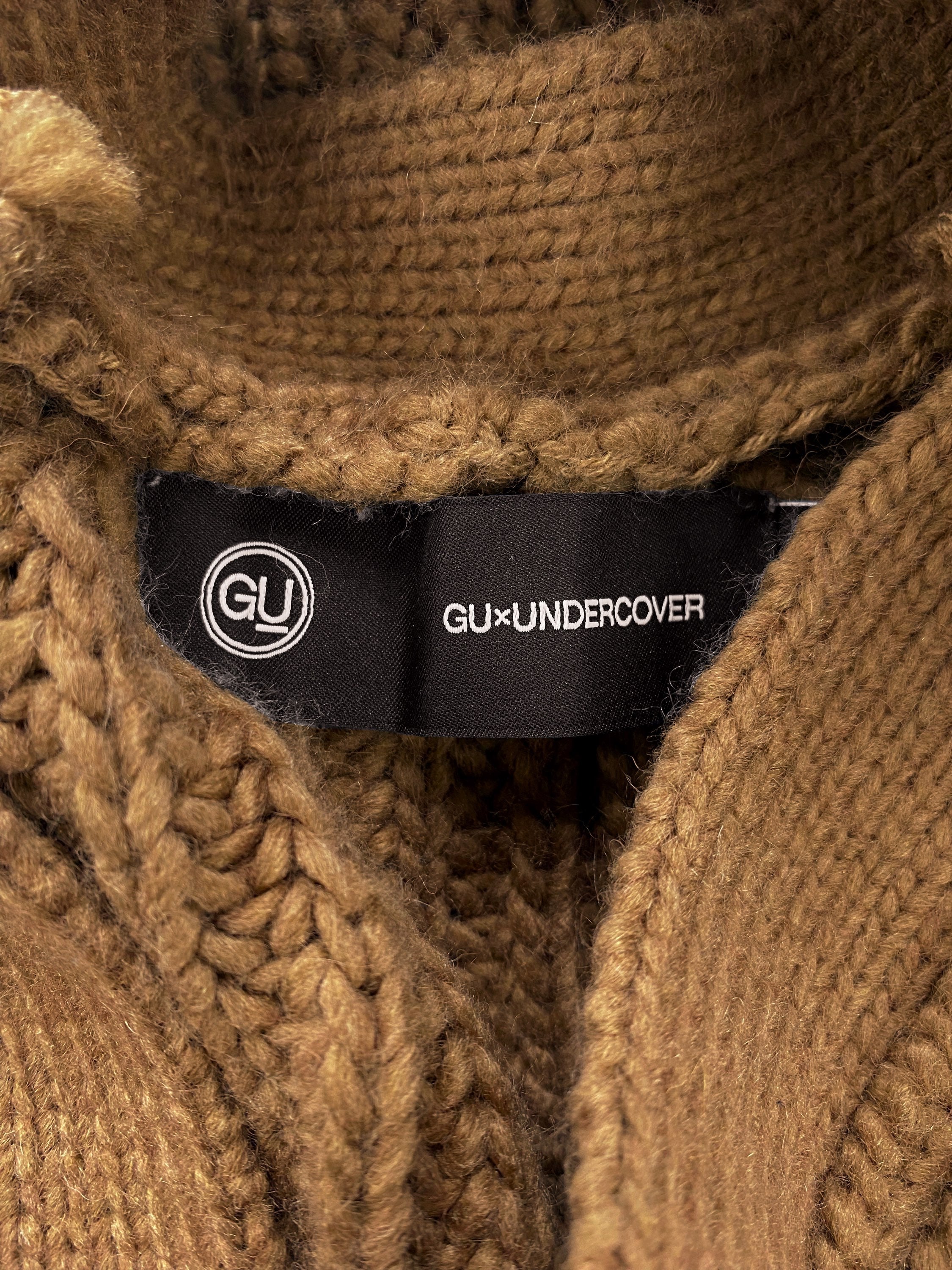 Undercover Tan Heavy Weight Cable Knit Cardigan