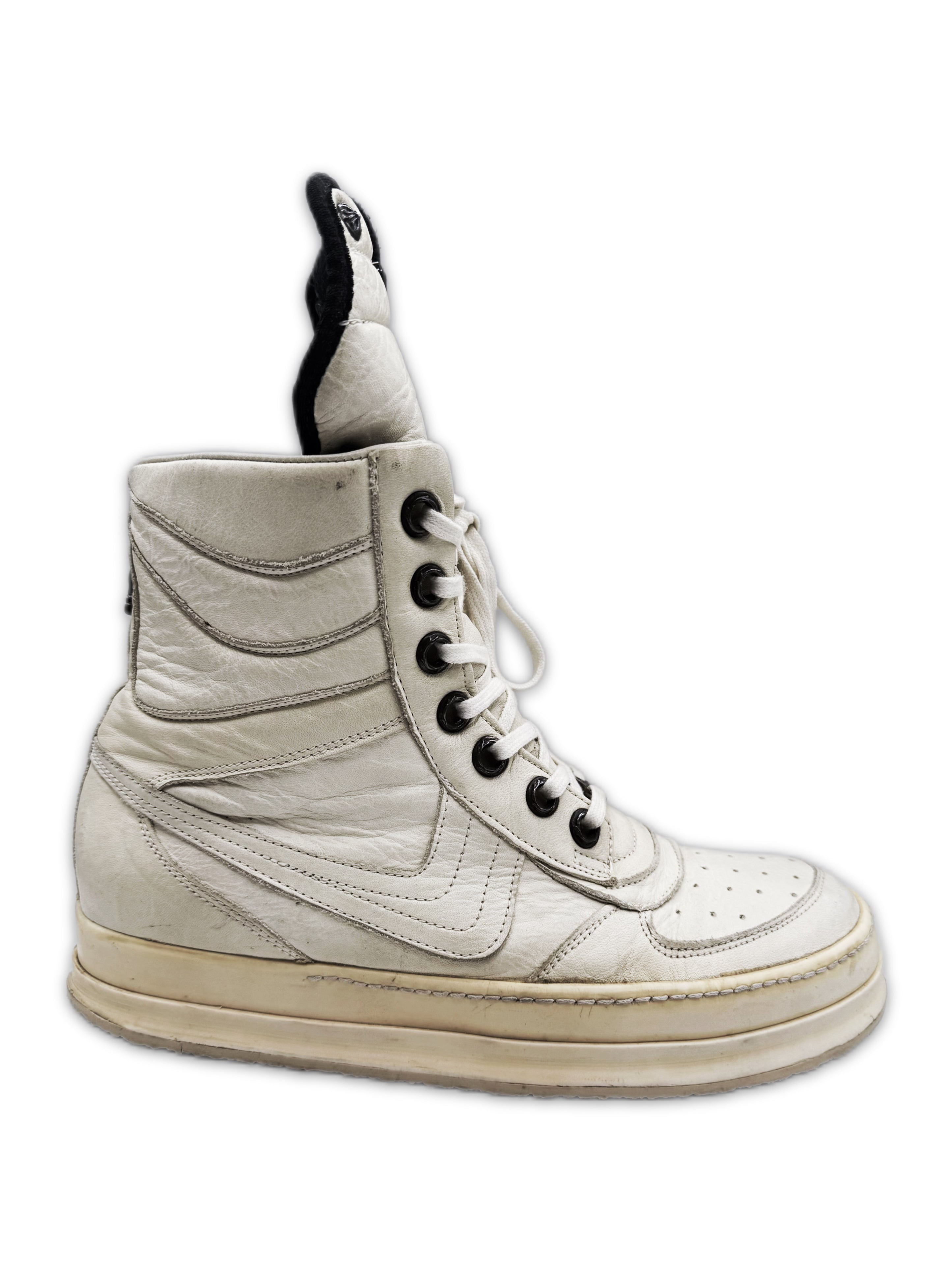 SS06 Rick Owens x Chrome Hearts OG Cross Milk Dunk Sneakers