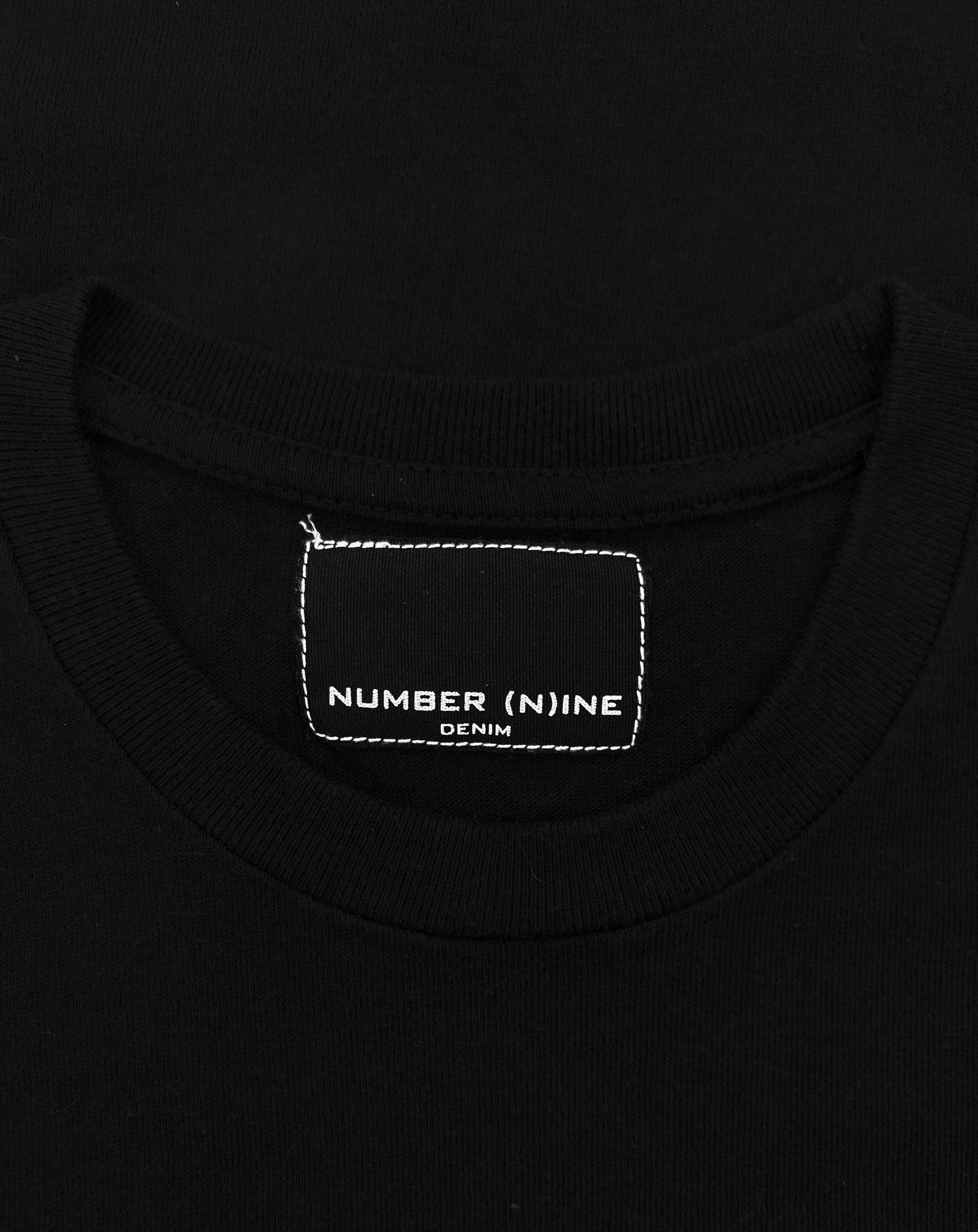 Number (N)ine Cheetah Print Black Logo T-Shirt