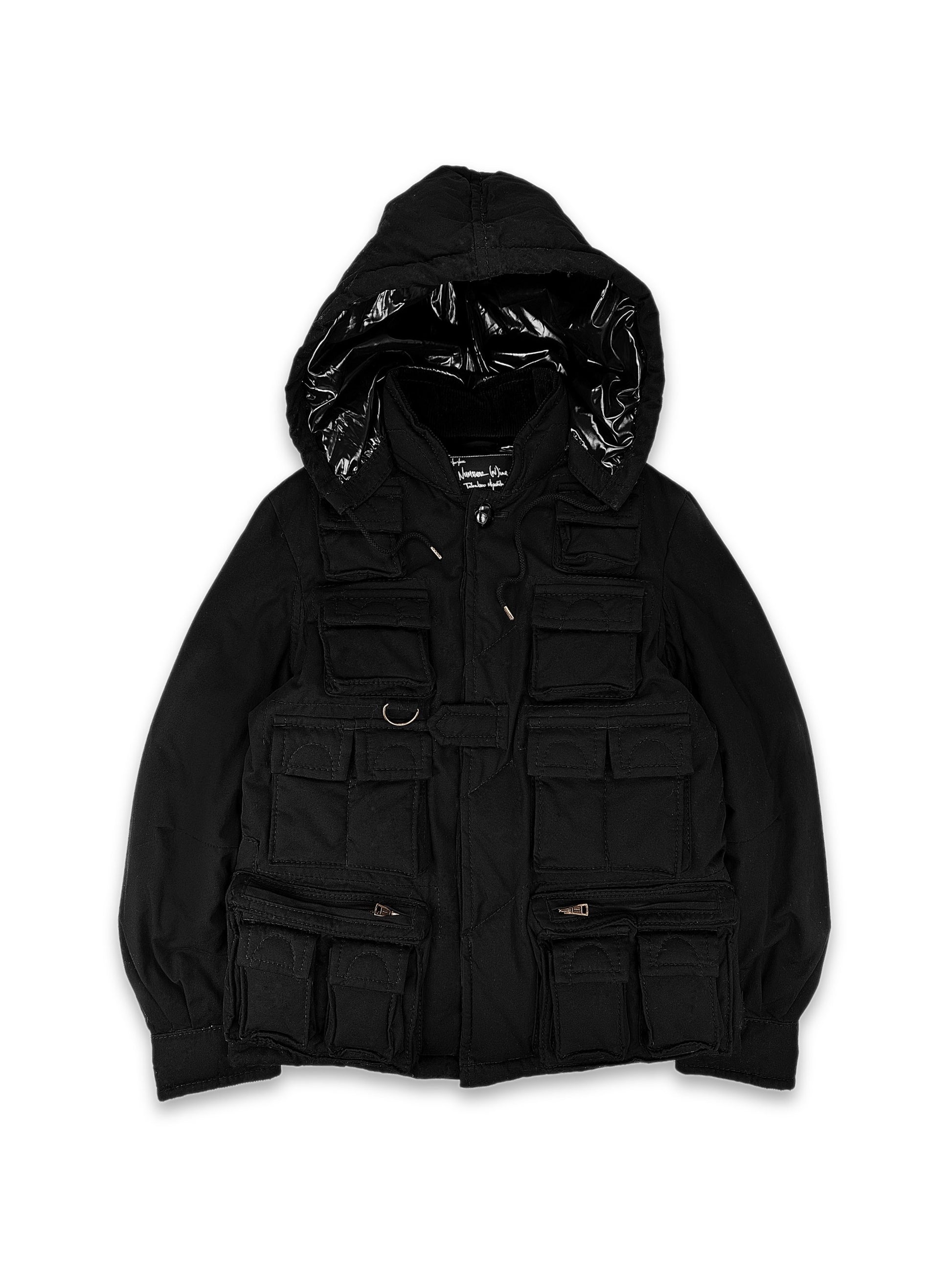 AW08 Number (N)ine ‘Multi Pocket’ My Private Portland Black Cargo Jacket