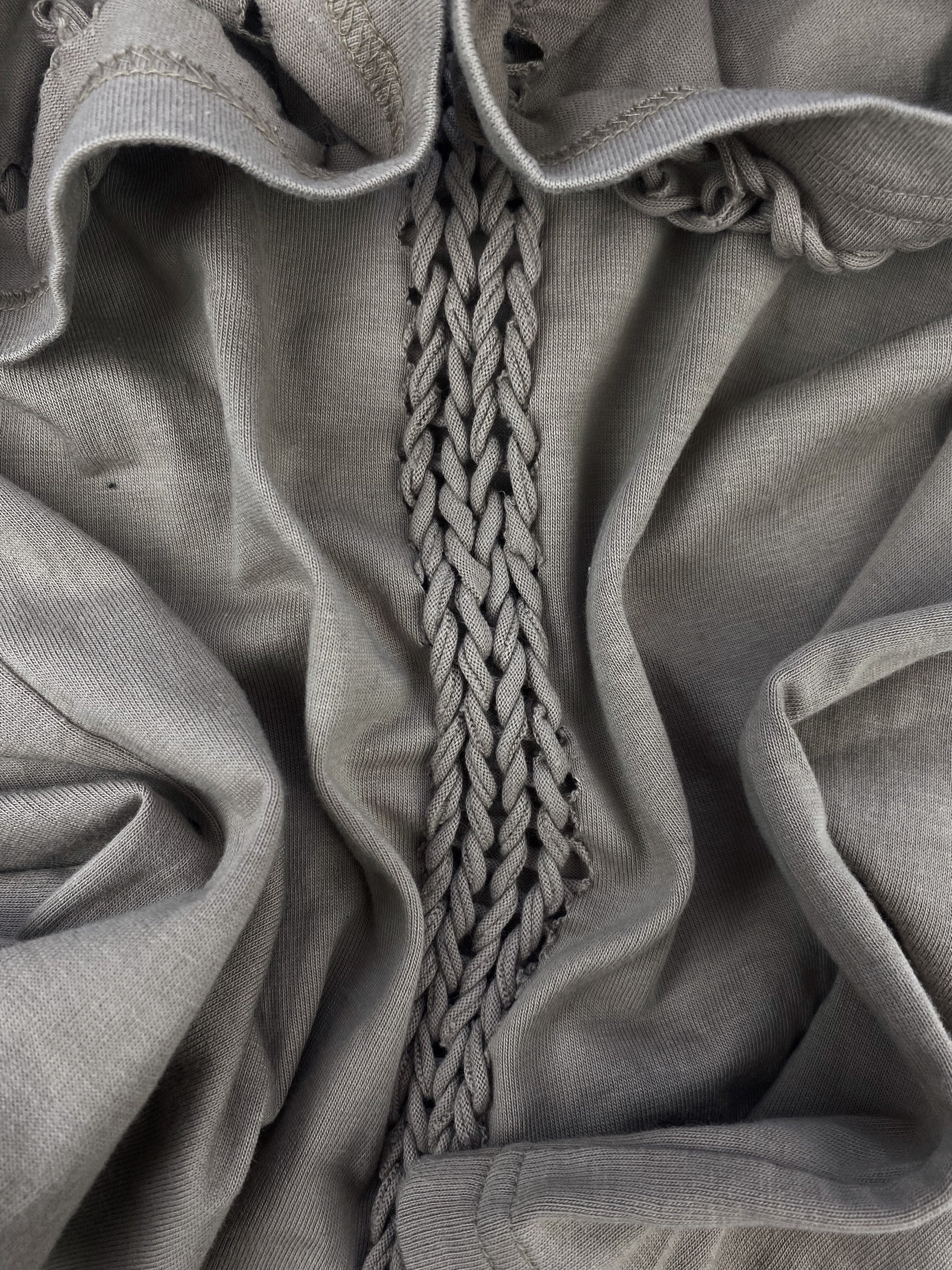 00s Number (N)ine Woven Braided Rustic T-Shirt