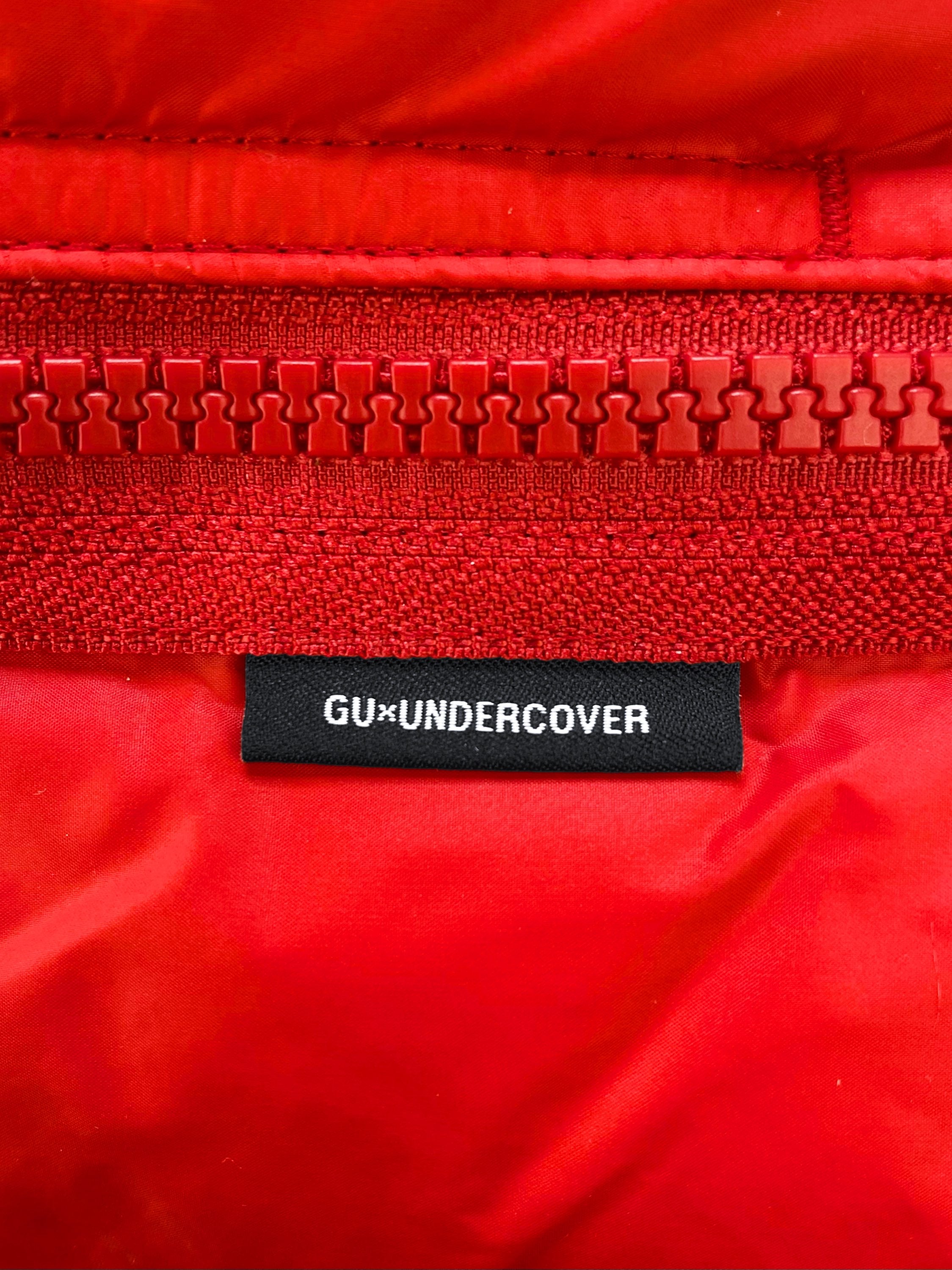 Undercover ‘Freedom’ Cherry Red Down Fill Quilted Puffer Jacket