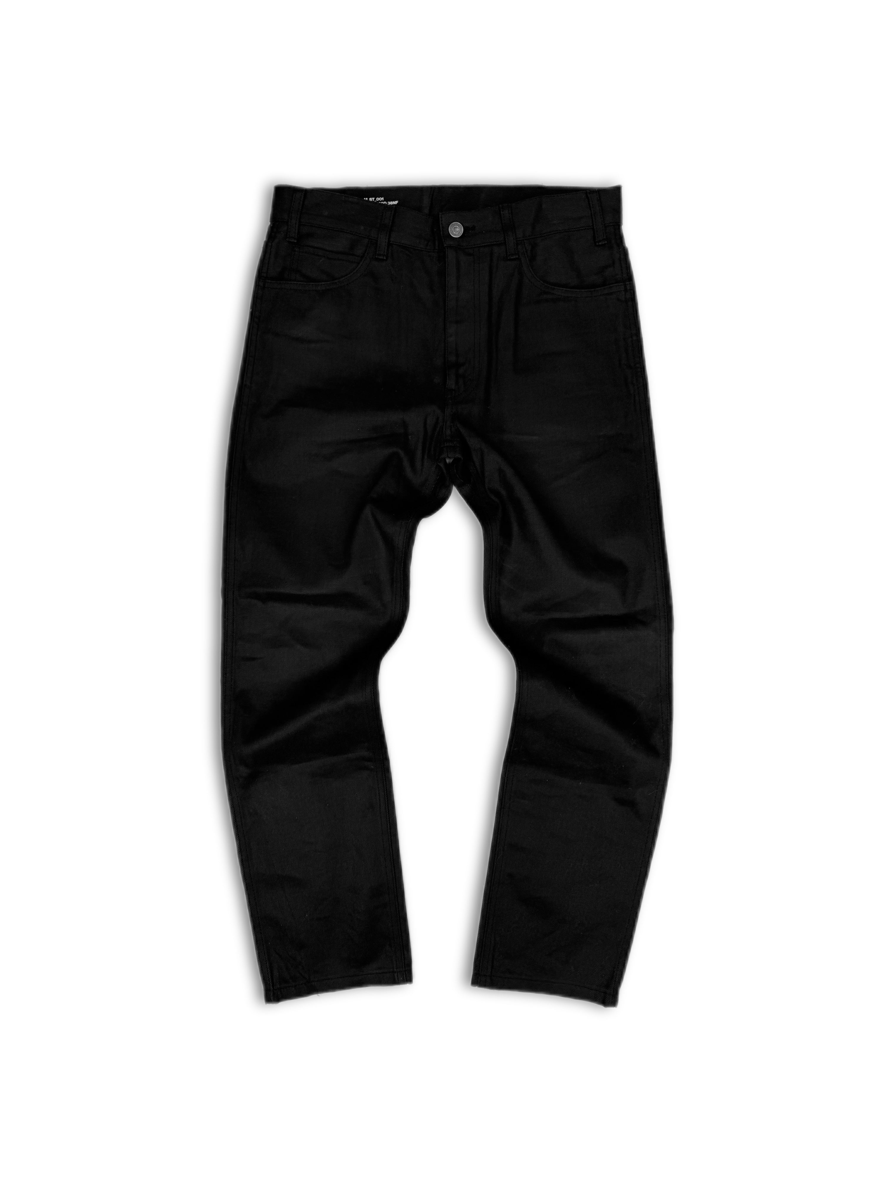 Celine ‘M_ST_001’ Black Slim Cut Waxed Denim