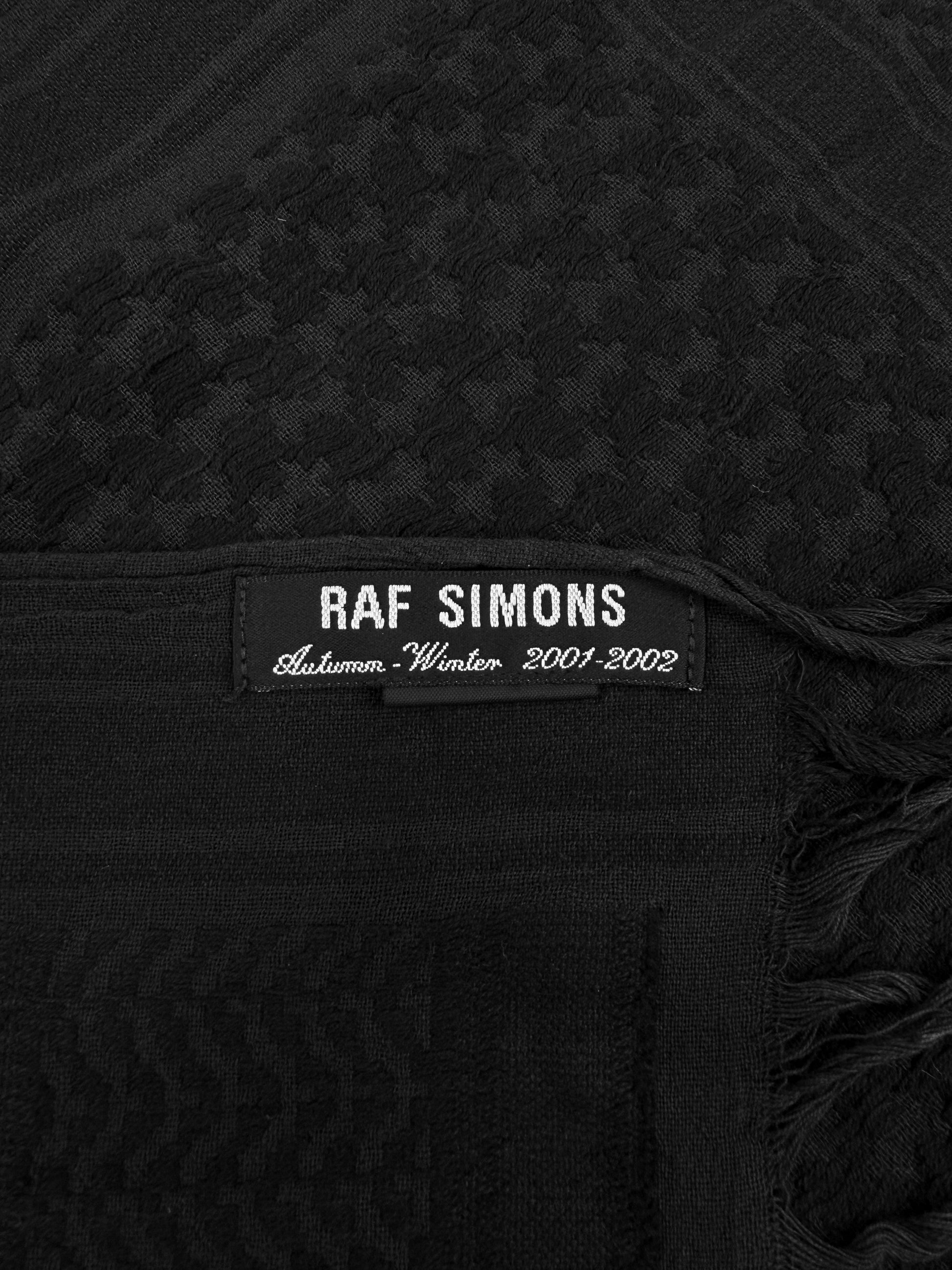 AW01 Raf Simons ‘Riot! Riot! Riot!’ Keffiyeh Square Tassel Scarf
