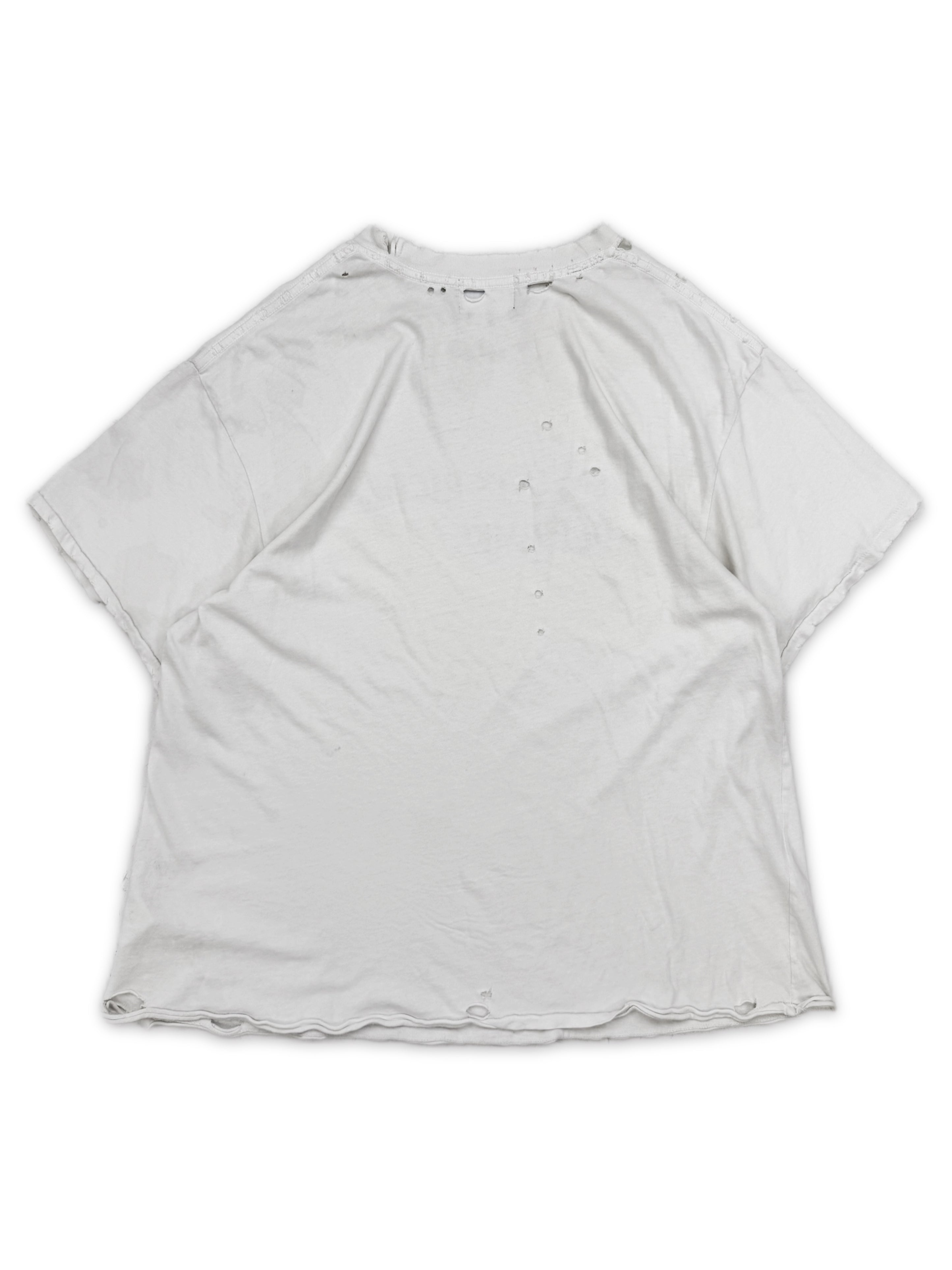 Enfants Riches Deprimes White Distressed Logo T-Shirt