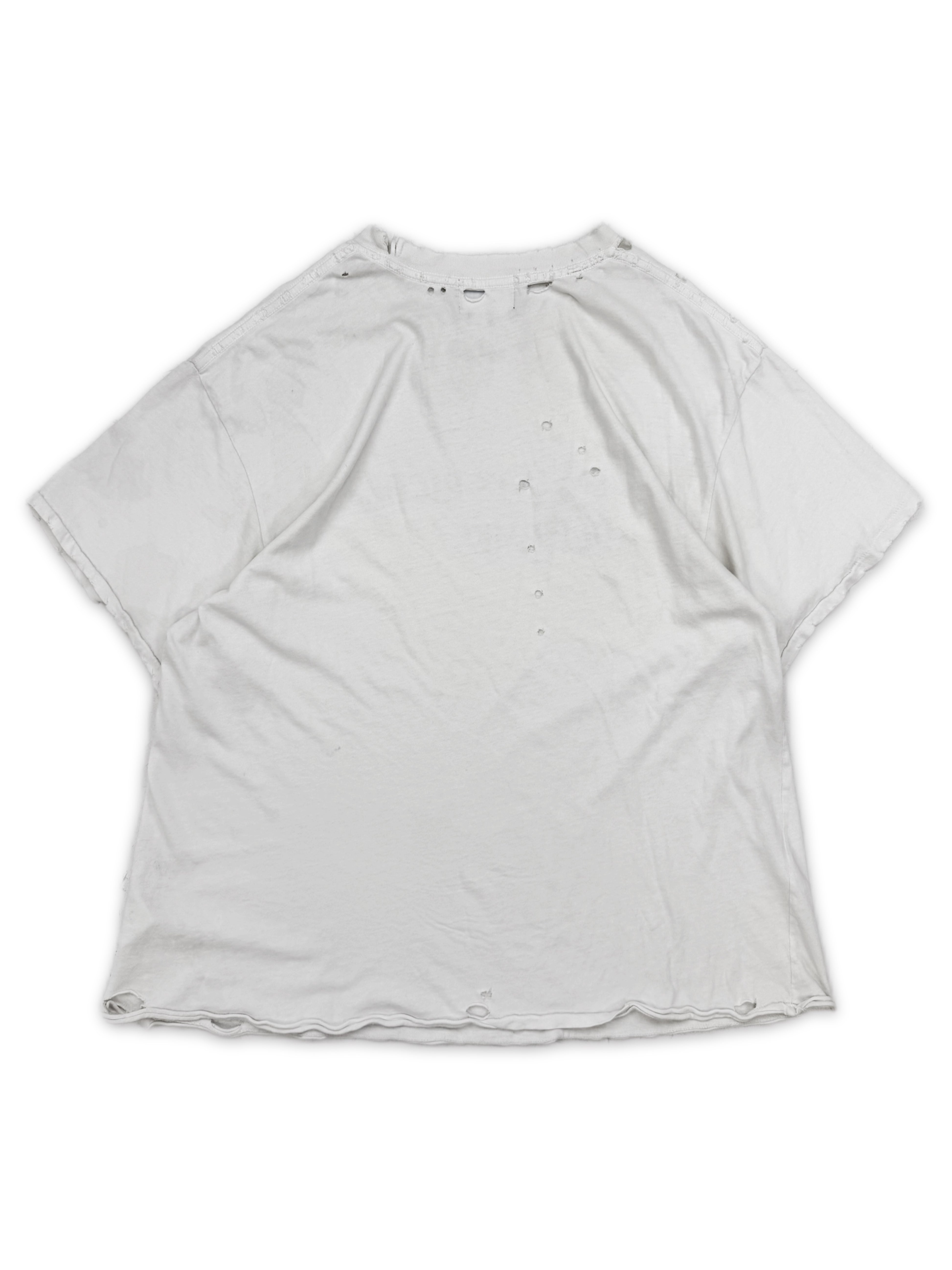 Enfants Riches Deprimes White Distressed Logo T-Shirt
