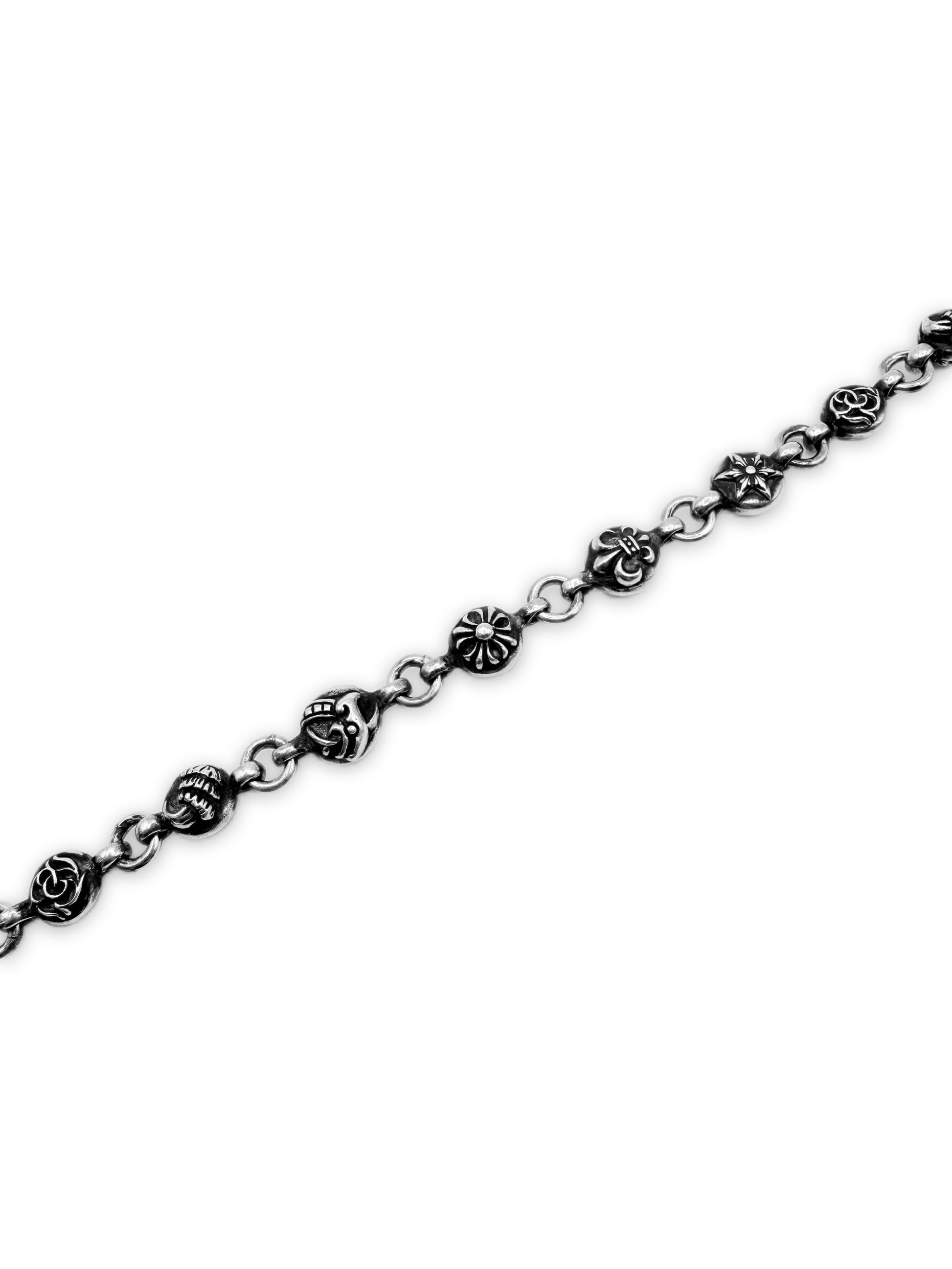 Chrome Hearts Elemental 25 in Cross Ball Double Lobster Wallet Chain