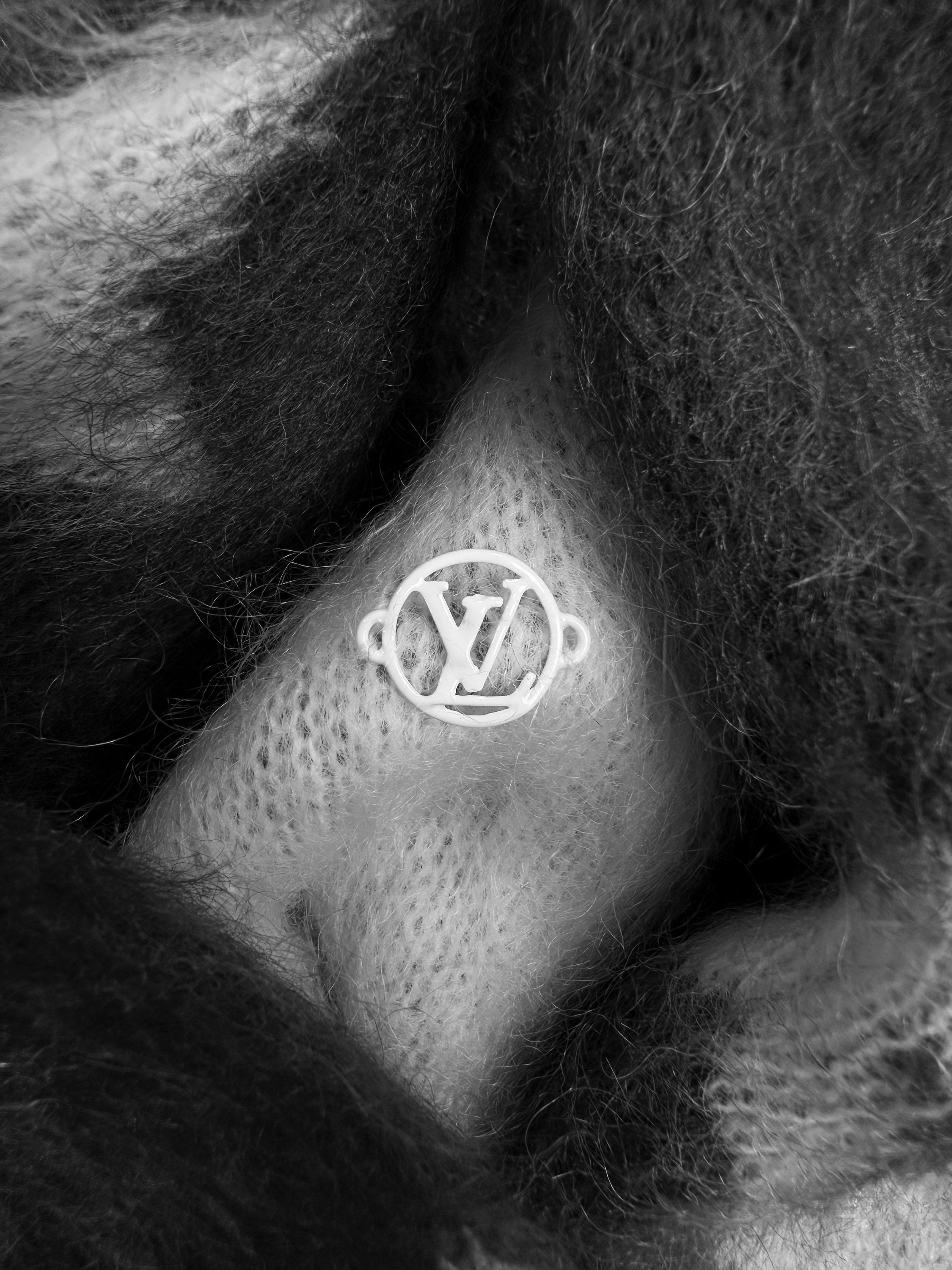 AW19 Louis Vuitton by Virgil Abloh Mohair ‘Flag’ Knitted Sweater
