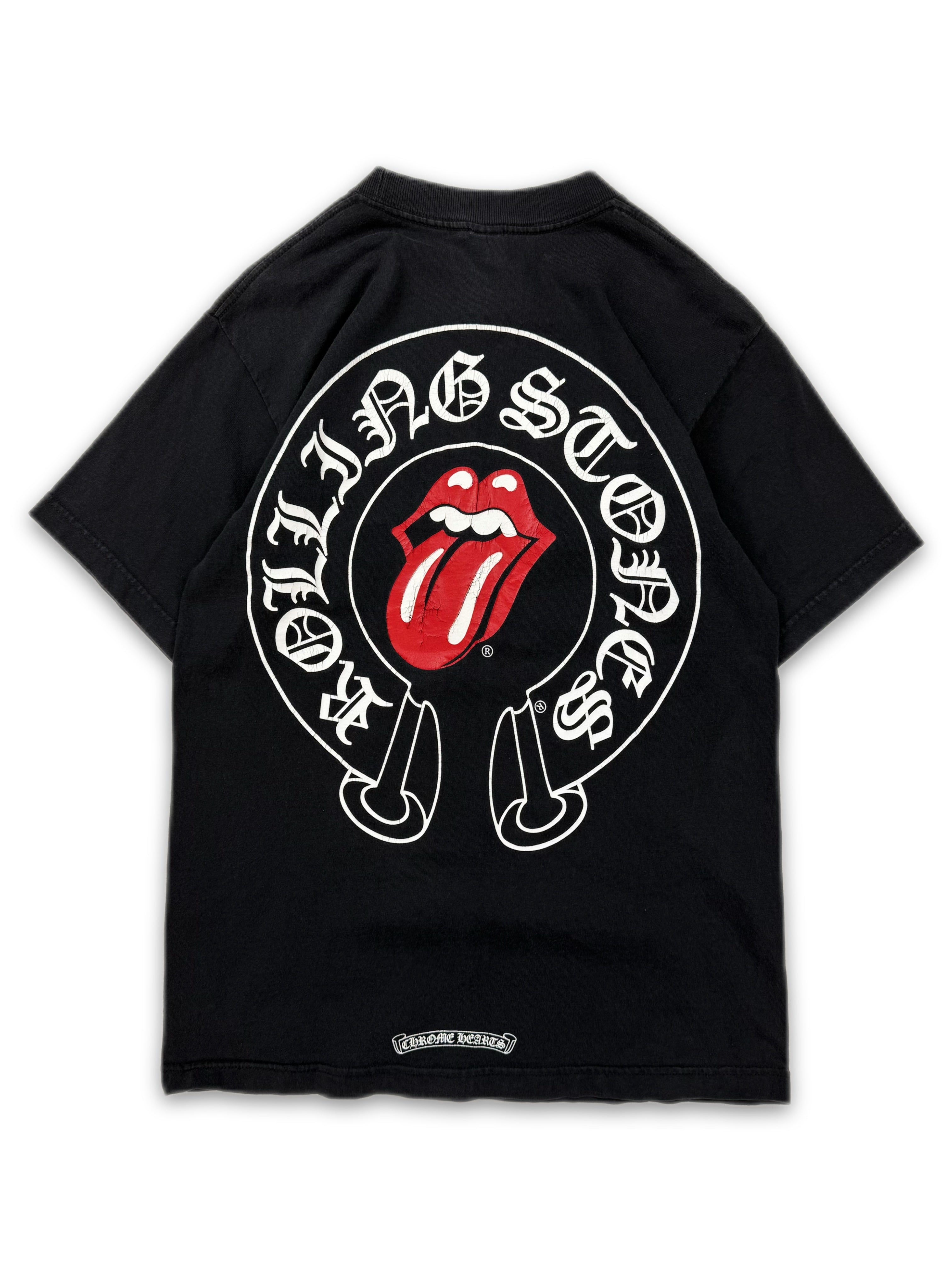 Chrome Hearts x Rolling Stones ‘Tonge &amp; Lips’ Horse Shoe T-Shirt