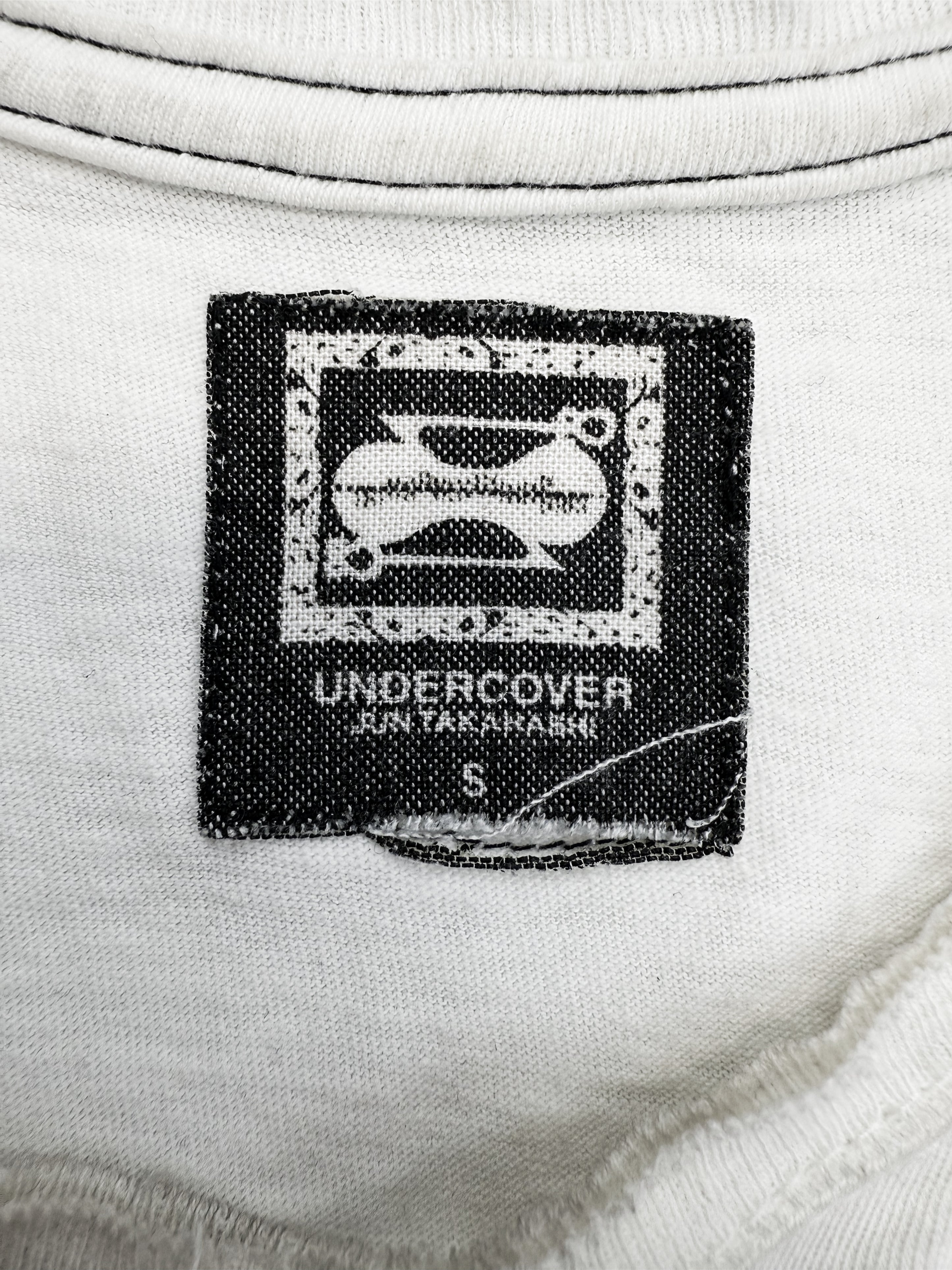 SS03 Undercover ‘Scab’ Giz White Distressed Sleeveless Tank-top