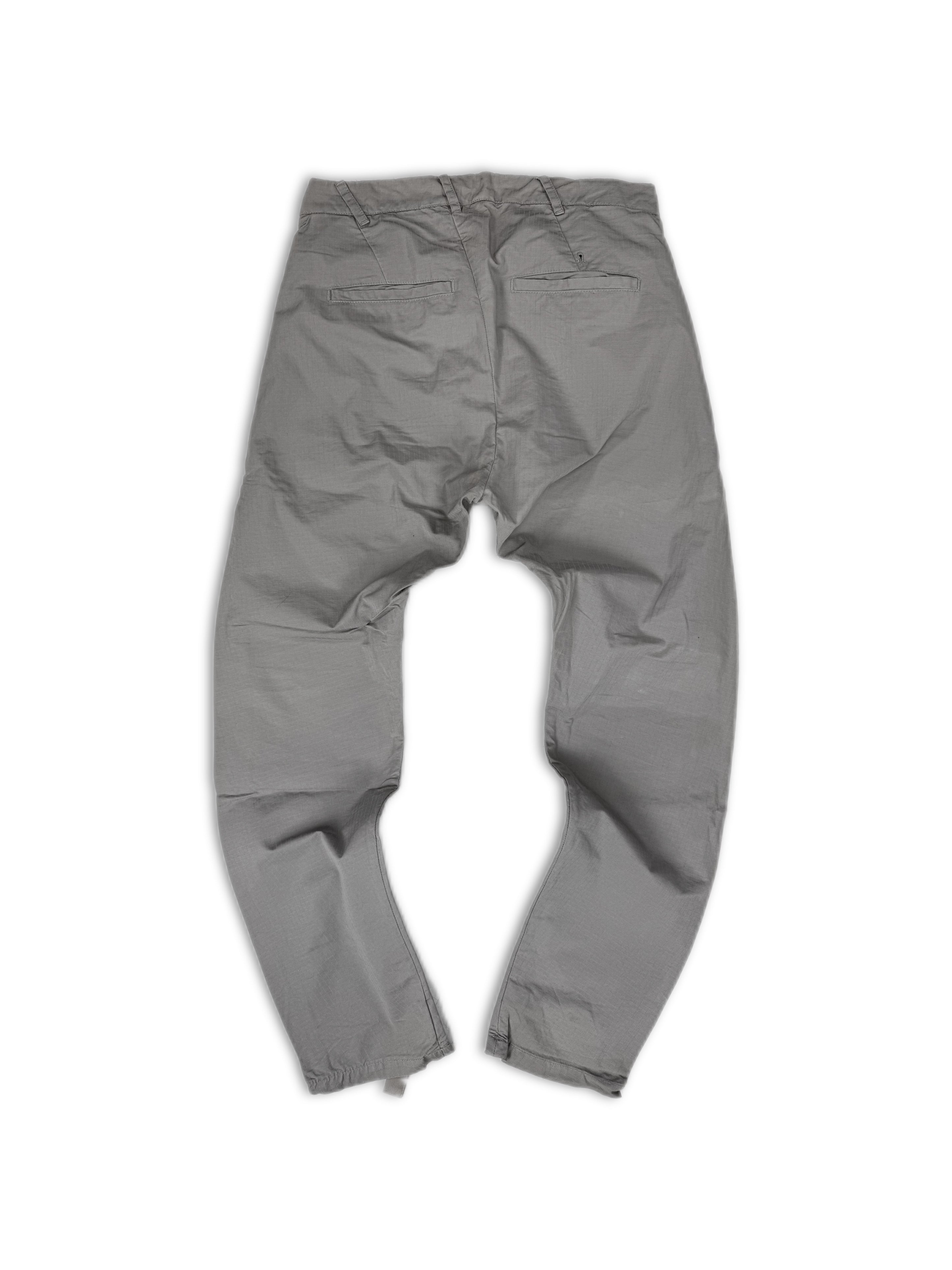 11 by Boris Bidjan Saberi Grey J Cut Grid Weave Pants
