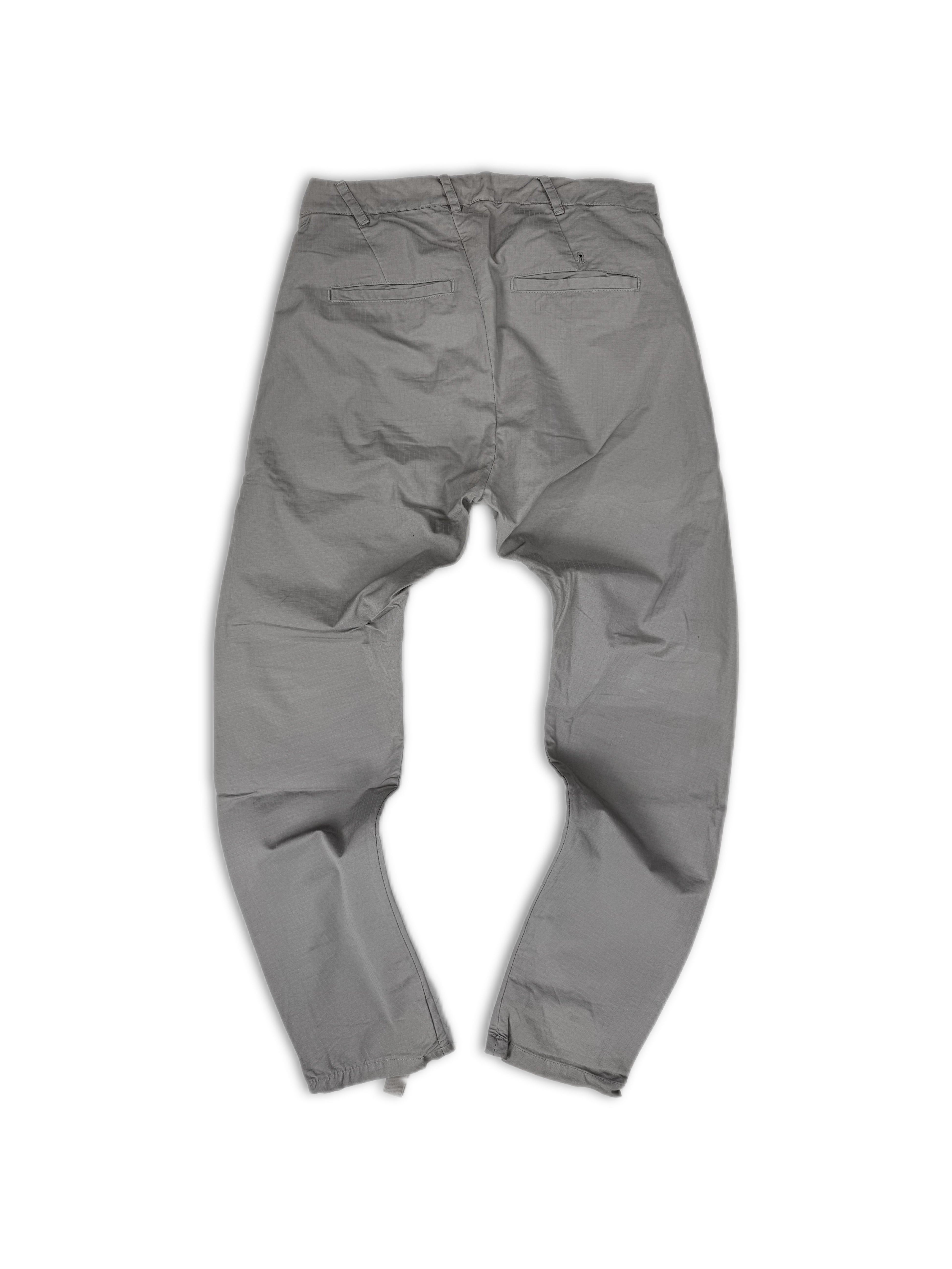 11 by Boris Bidjan Saberi Grey J Cut Grid Weave Pants