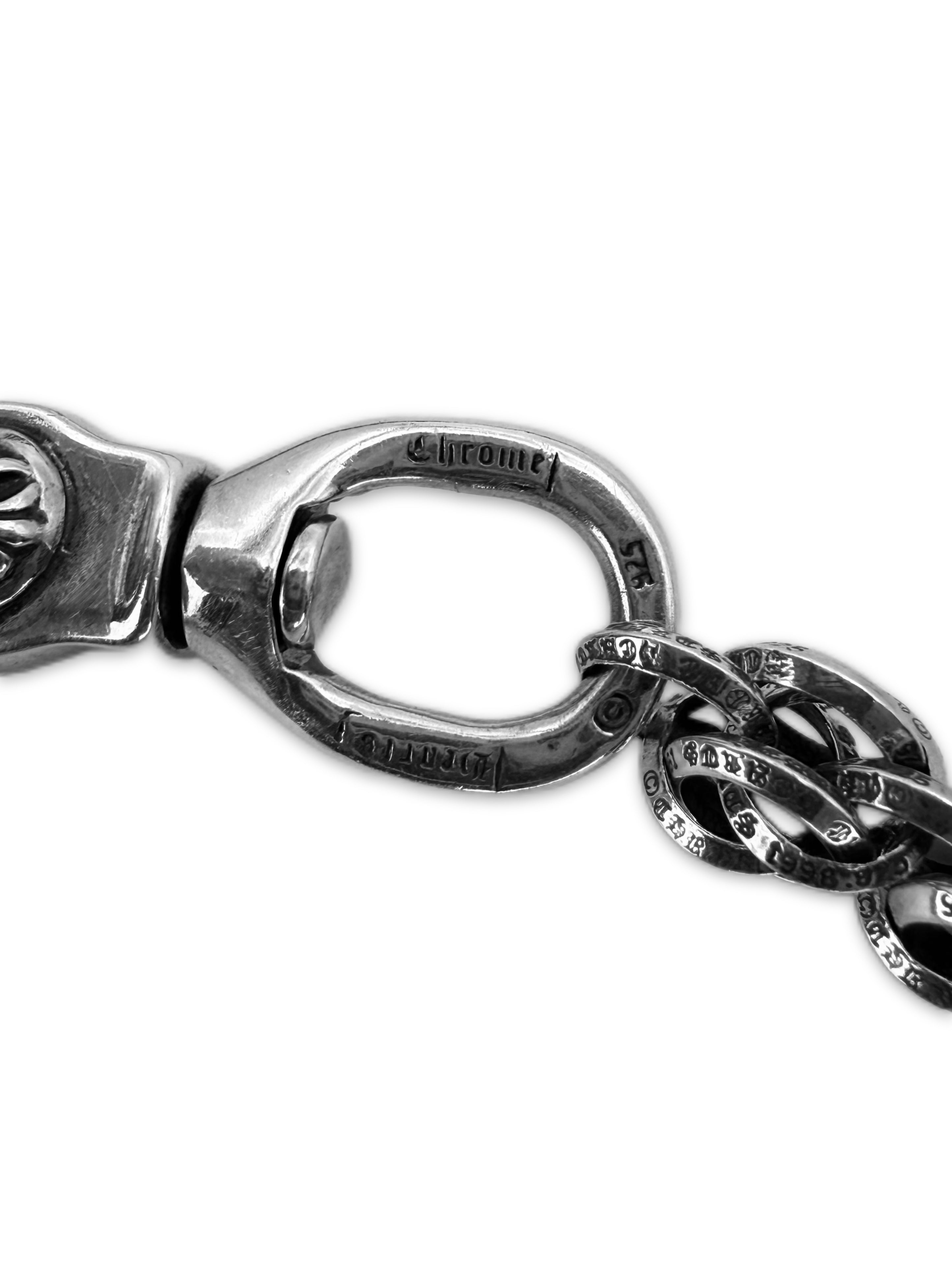 Chrome Hearts Double B Ring Lobster Clasp 25 inch Wallet Chain