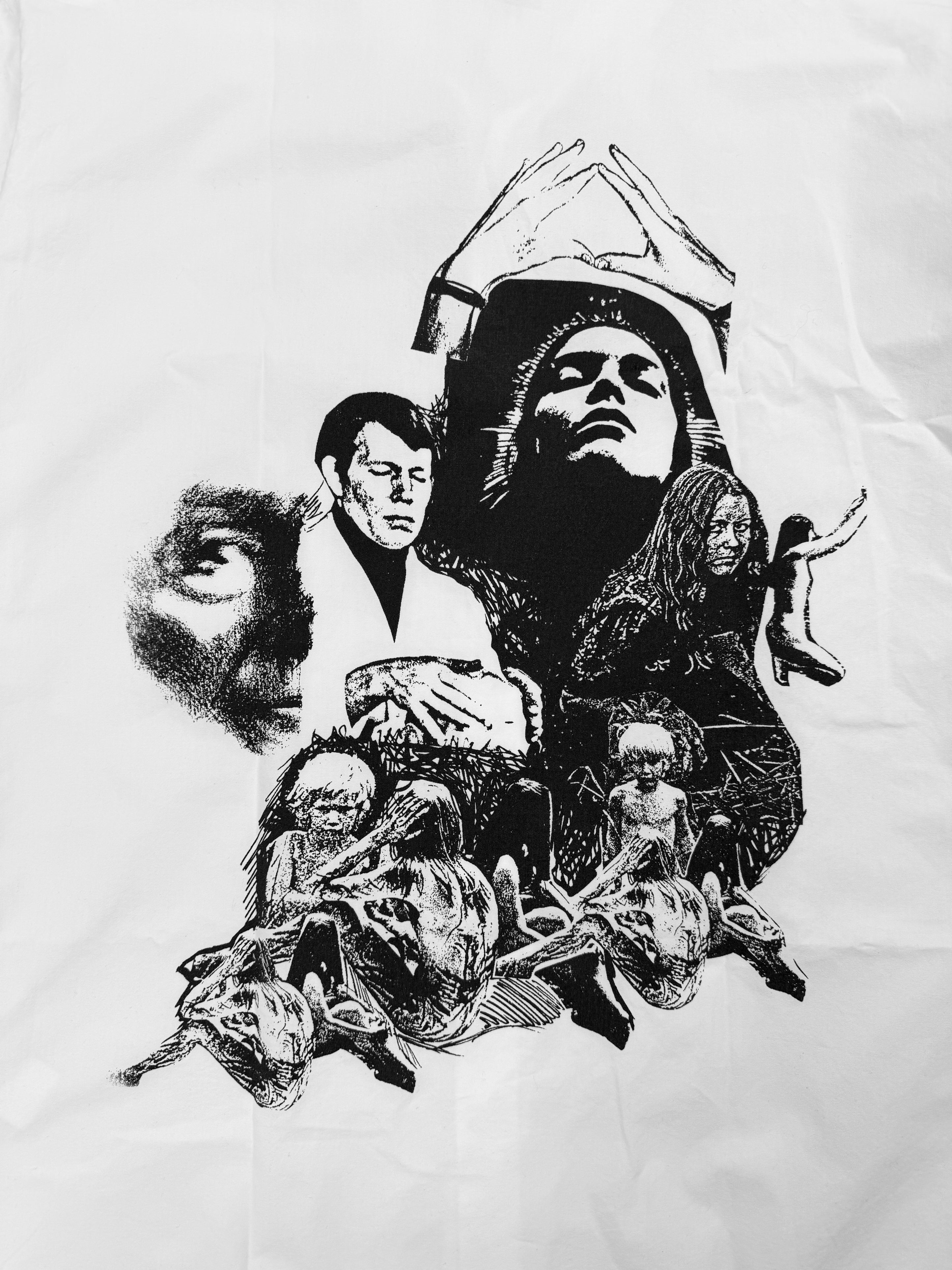 SS04 Raf Simons ‘Siddhartha’ Lithograph White Button Up Shirt