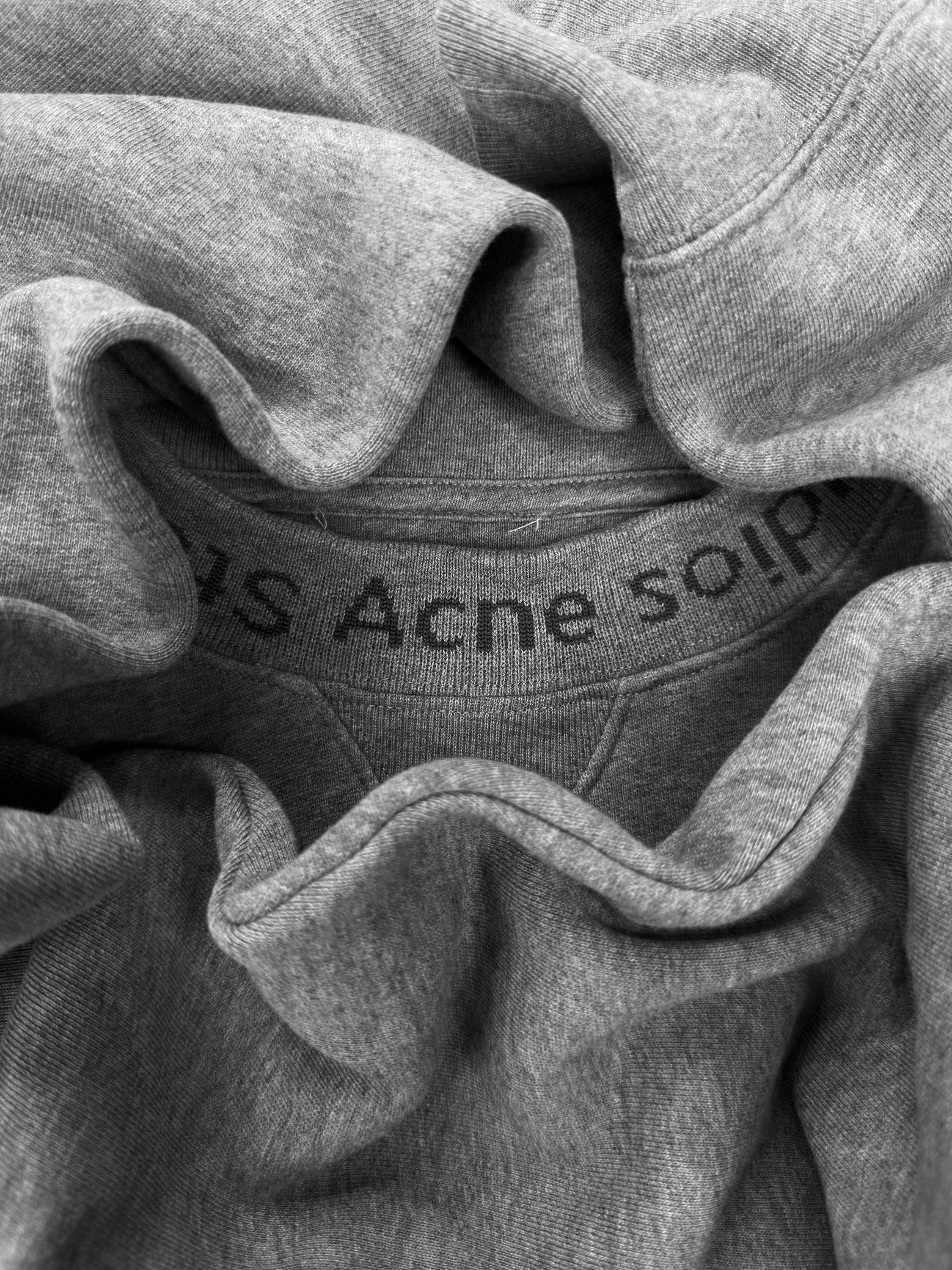 Acne Studios ‘Collar Monogram’ Grey Heavy Weight Crewneck