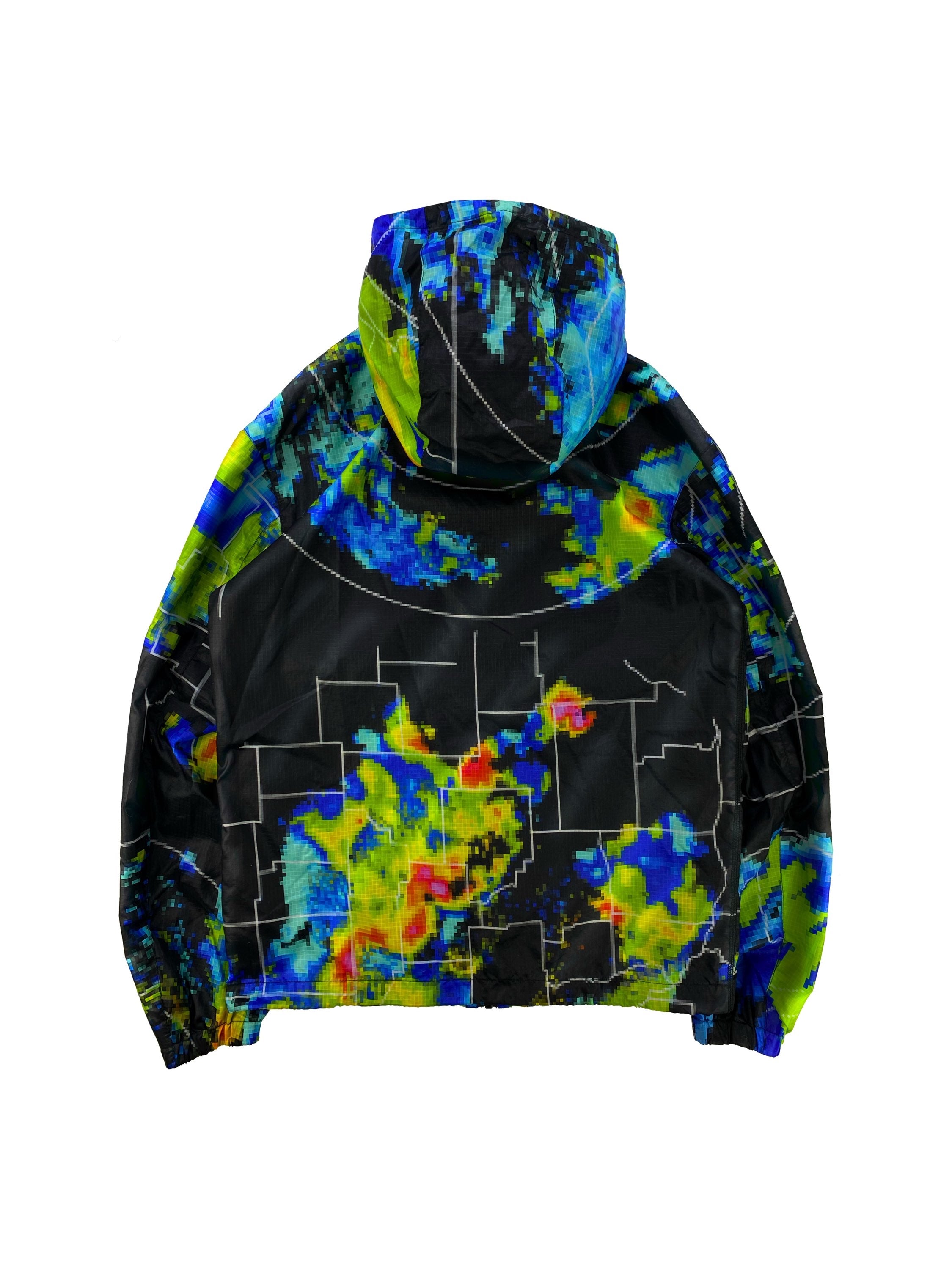SS17 Prada ‘Radar’ Pixelated Ripstop Graphic Nylon Jacket
