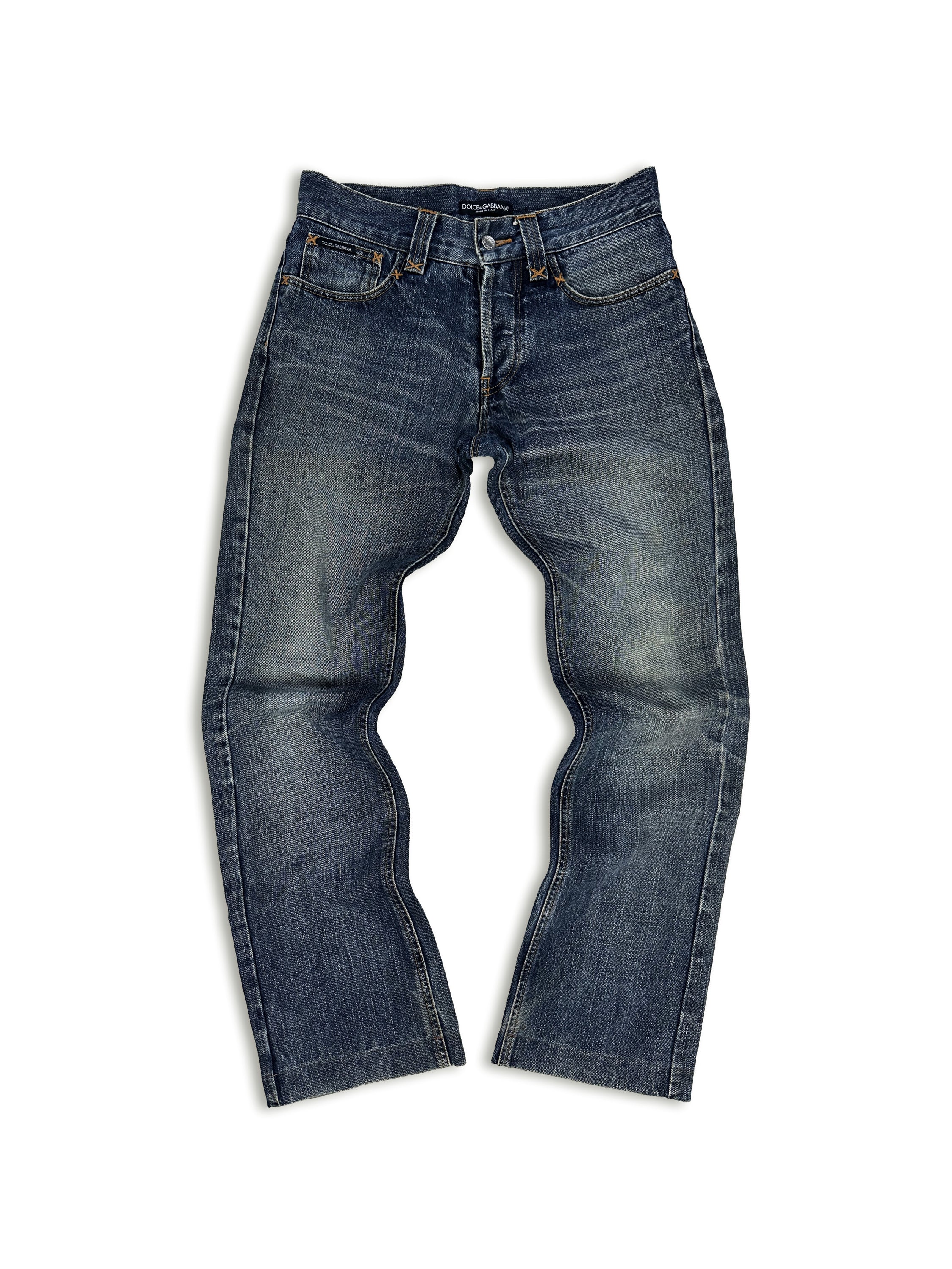 00s Dolce &amp; Gabbana Washed Heavy Weight Denim