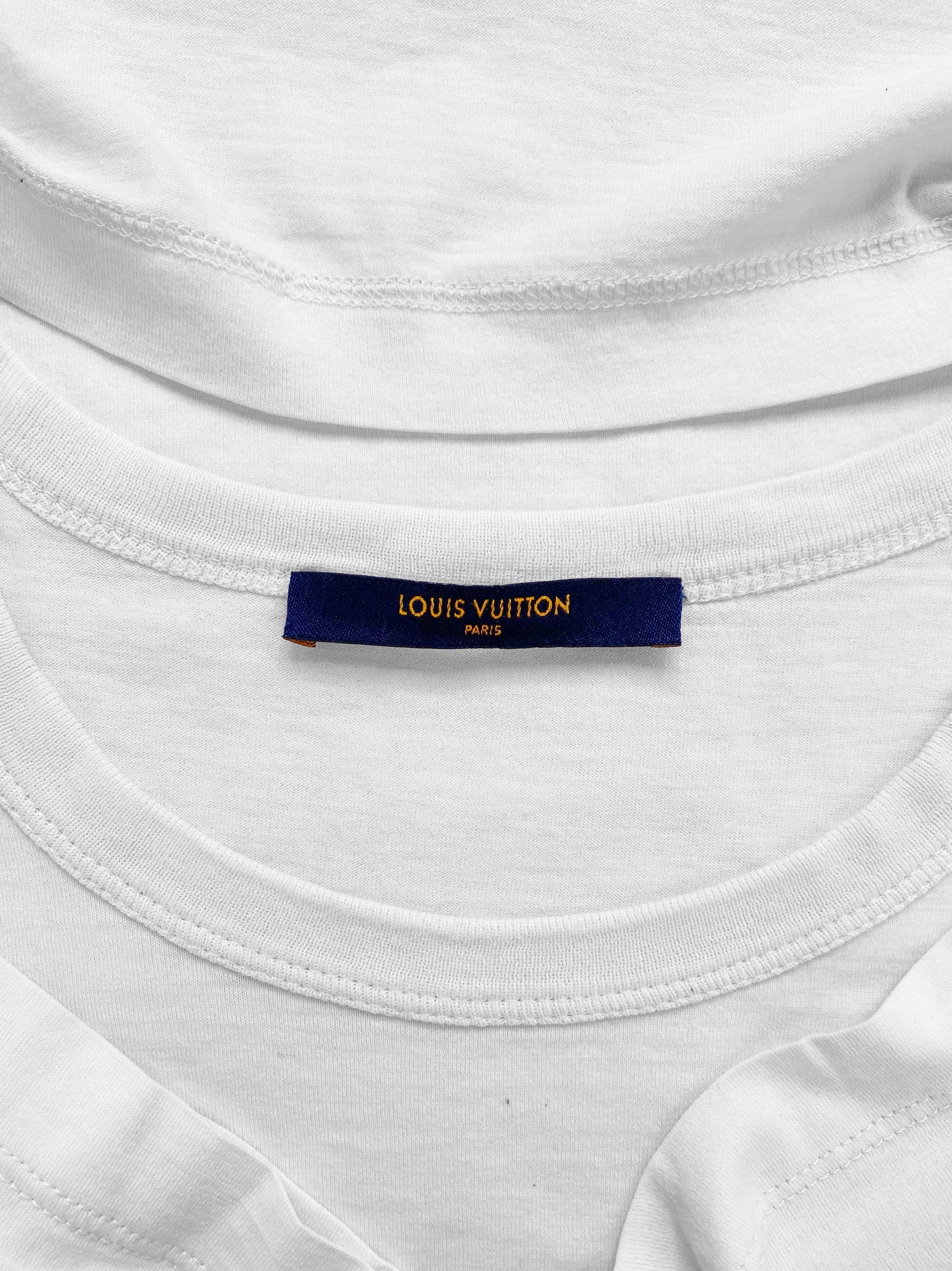 AW18 Louis Vuitton ‘Peace & Love’ Black Graphic T-Shirt