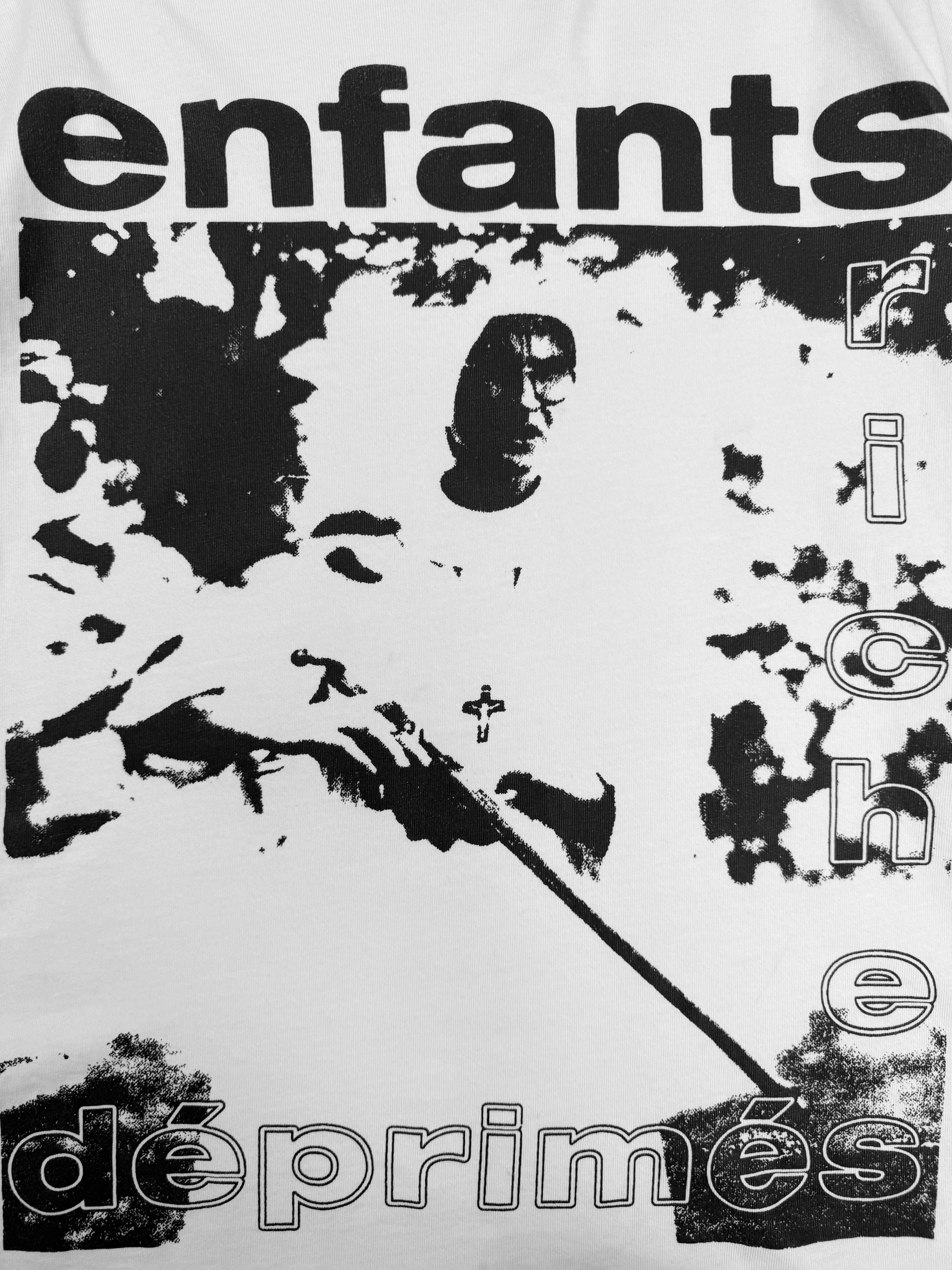 Enfants Riches Deprimes ‘Nun / Gun’ White Cropped Long Sleeve