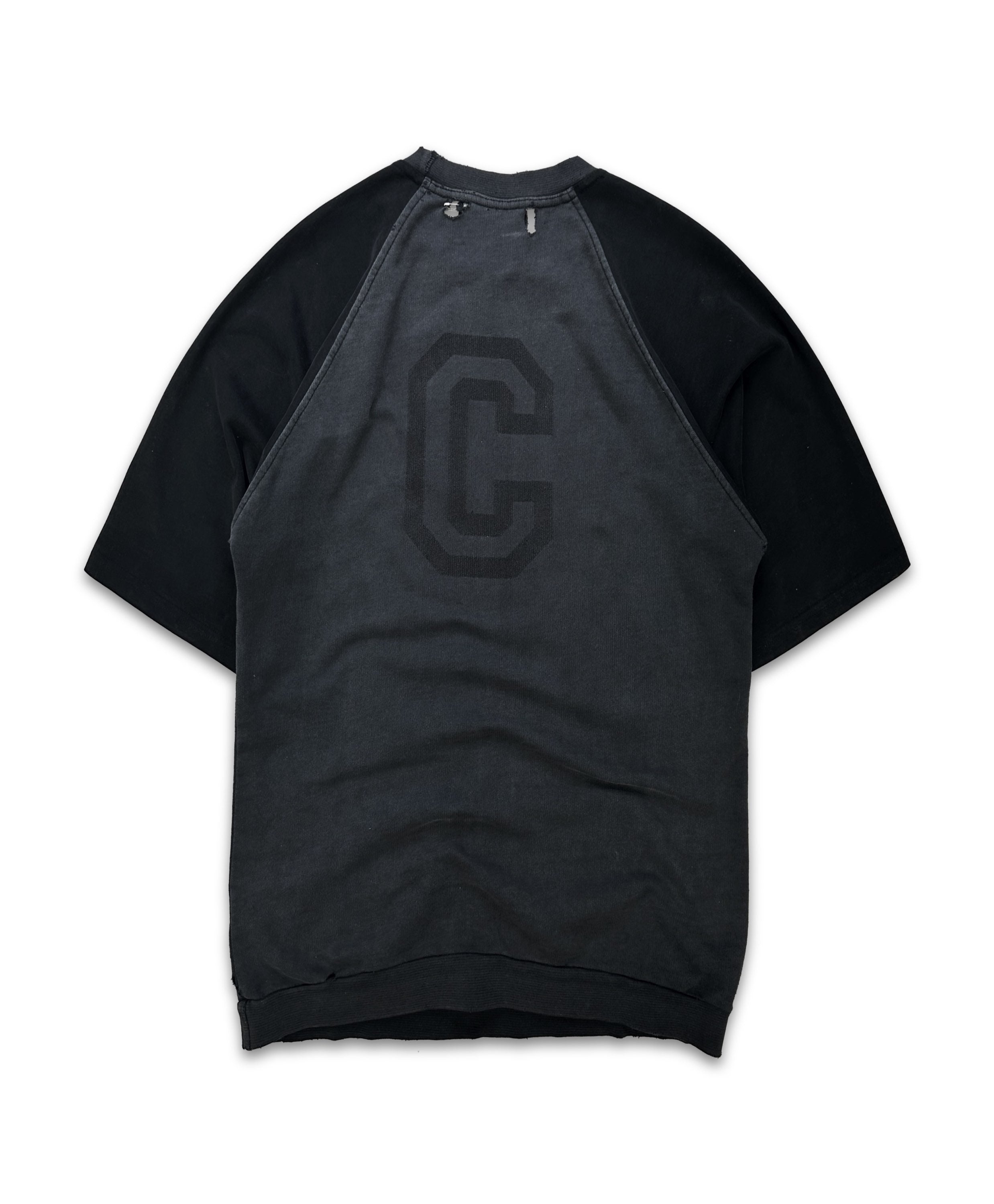 AW02 Raf Simons ‘Virginia Creeper’ Collegiate Two Tone Raglan T-Shirt