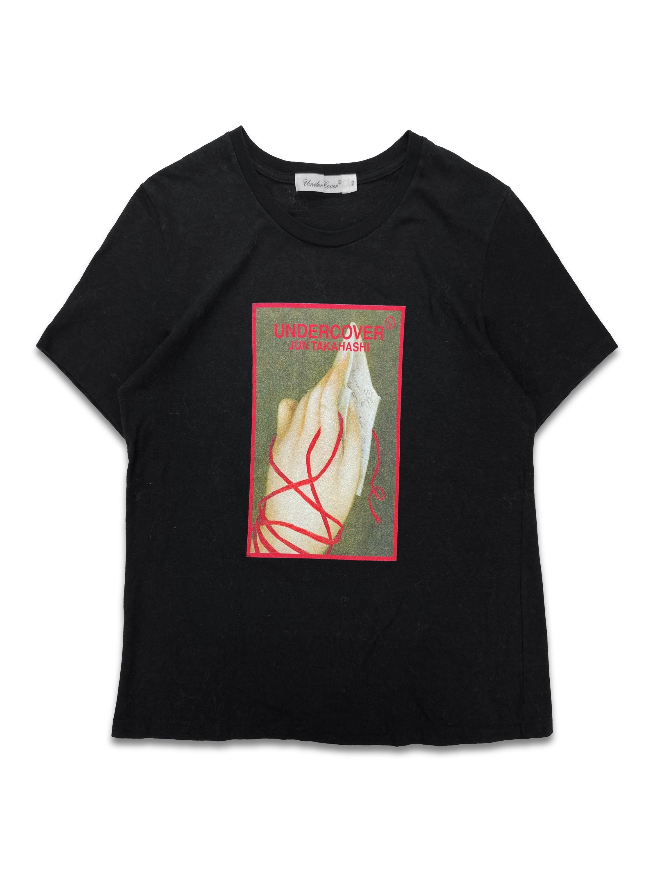00s Undercover ‘Hand’ Motif Gothic Square Graphic T-Shirt
