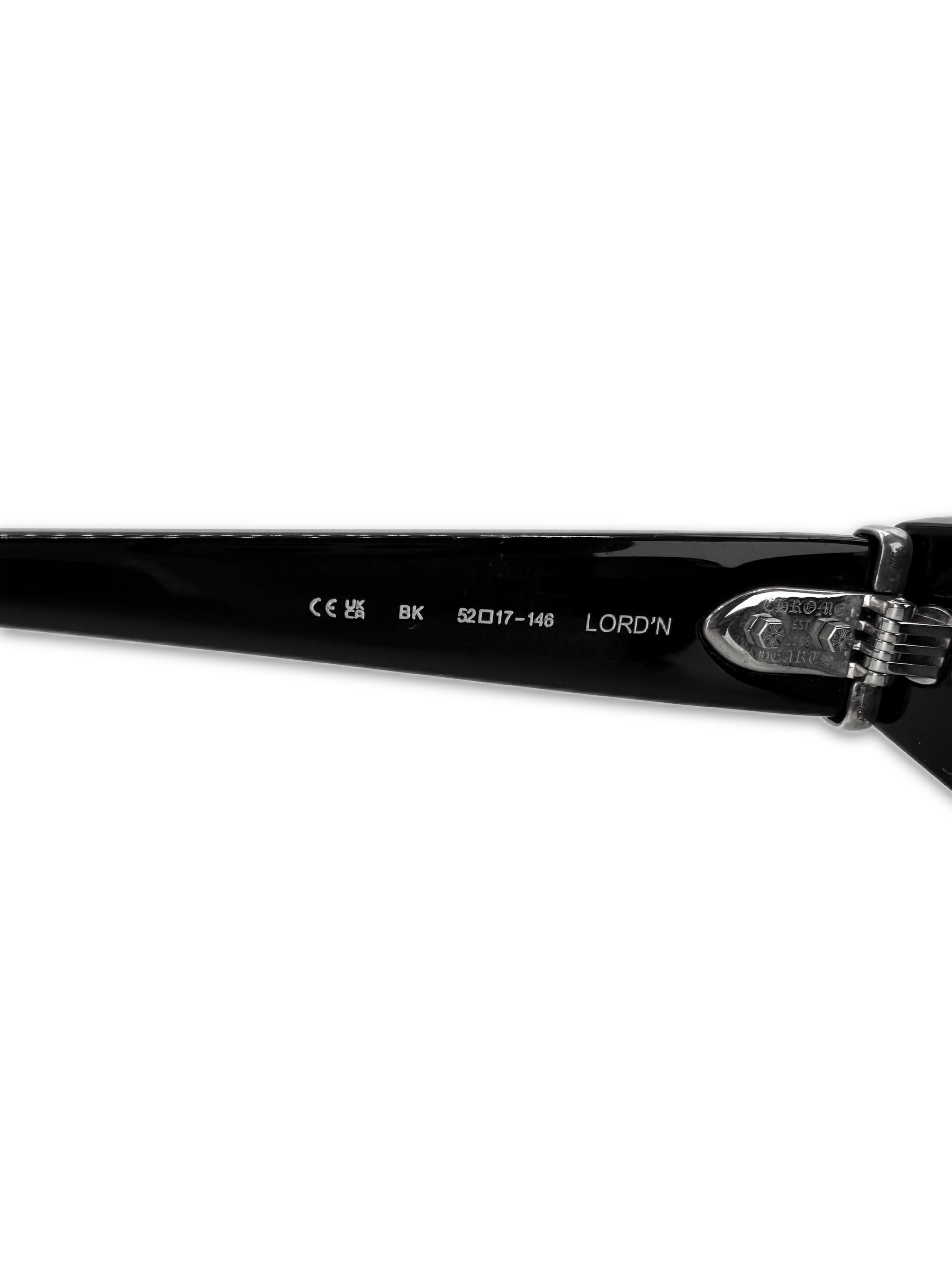 Chrome Hearts Lord’n .925 Silver Green Tint Oval Sunglasses