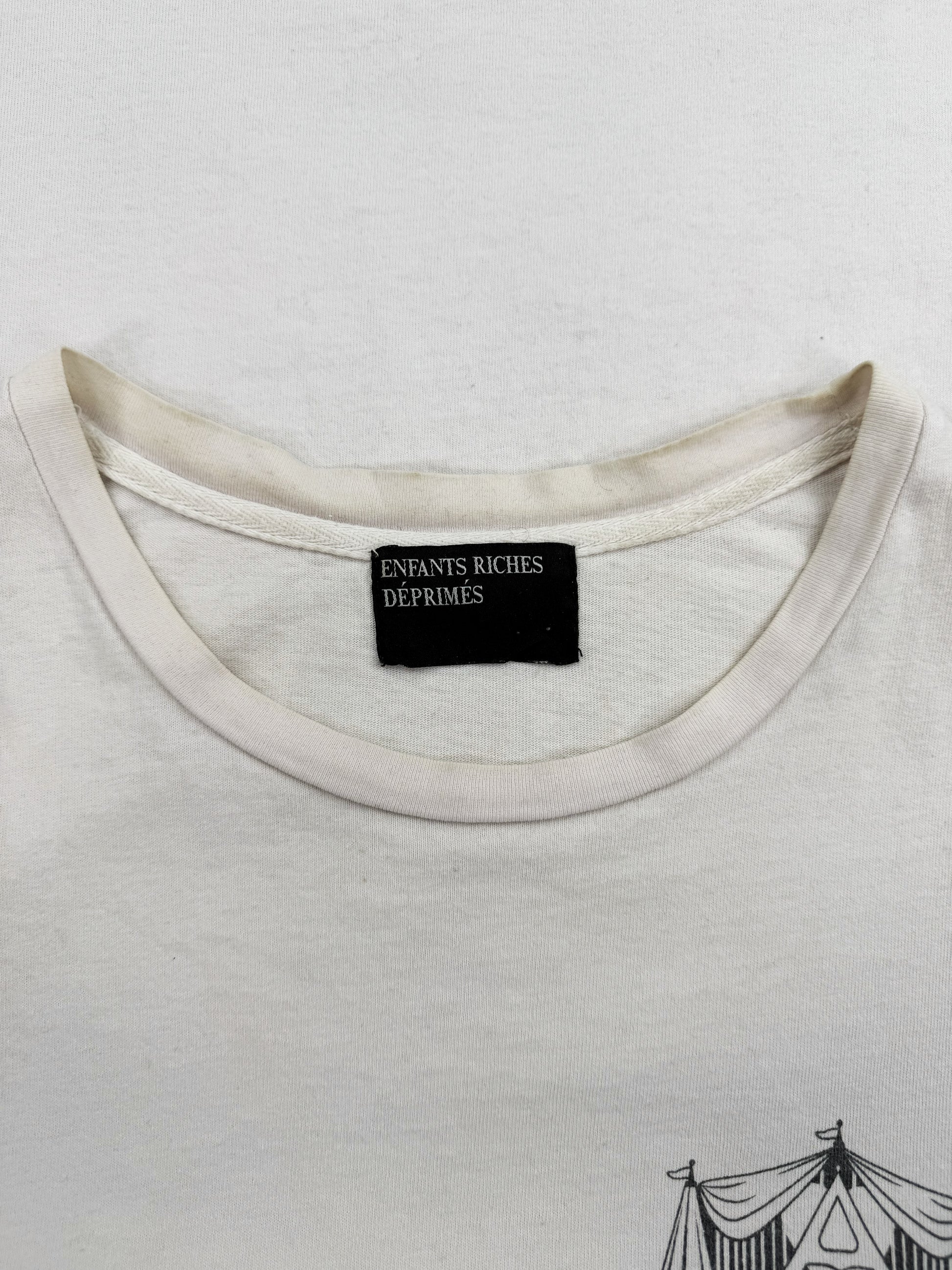 Enfants Riches Deprimes ‘Circus’ Neo Anti Post White Graphic T-Shirt
