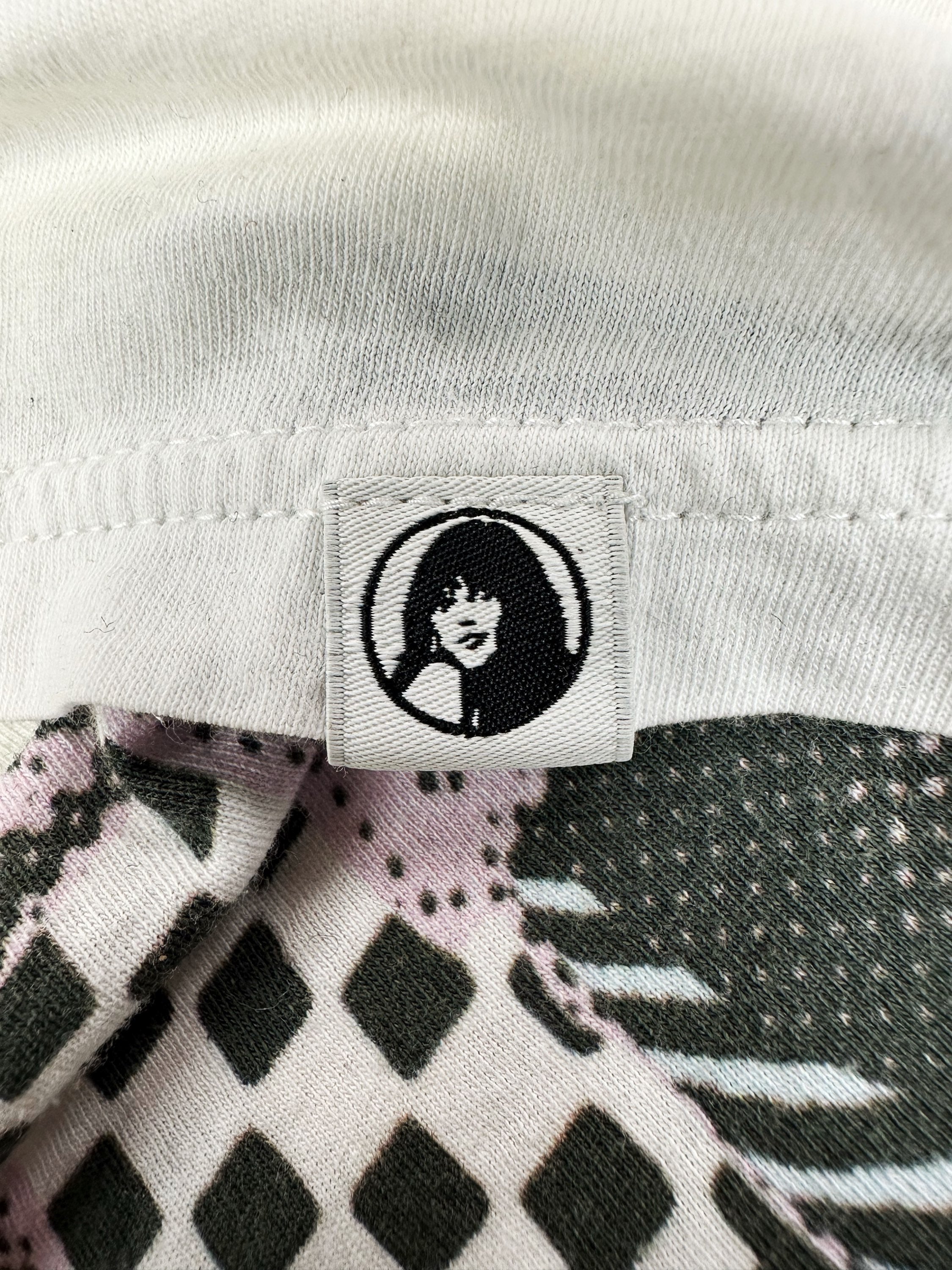 00s Hysteric Glamour ‘Show Girl’ White Graphic T-Shirt