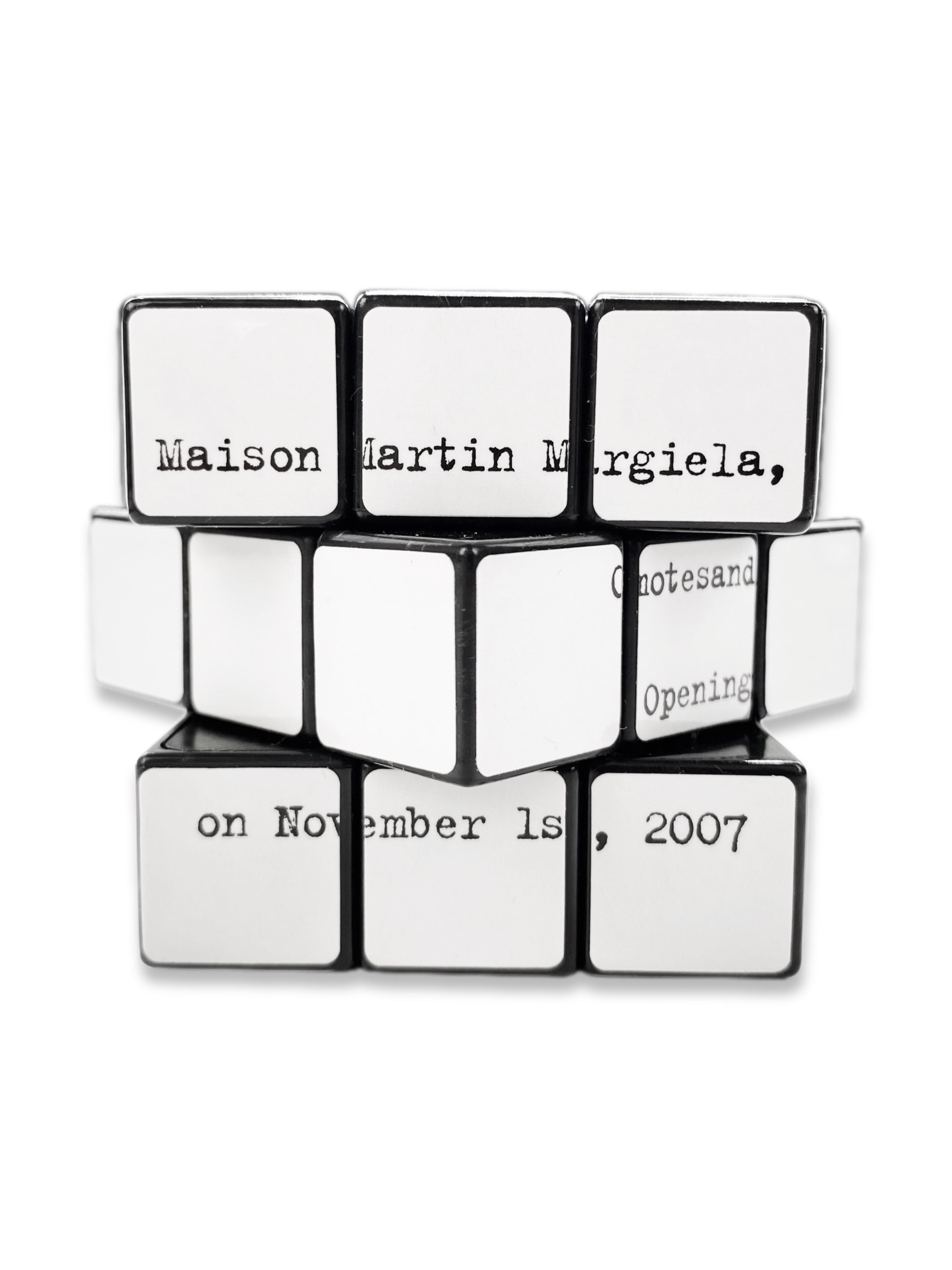 AW07 Maison Margiela 1/100 Japan Exclusive White Rubik’s Cube
